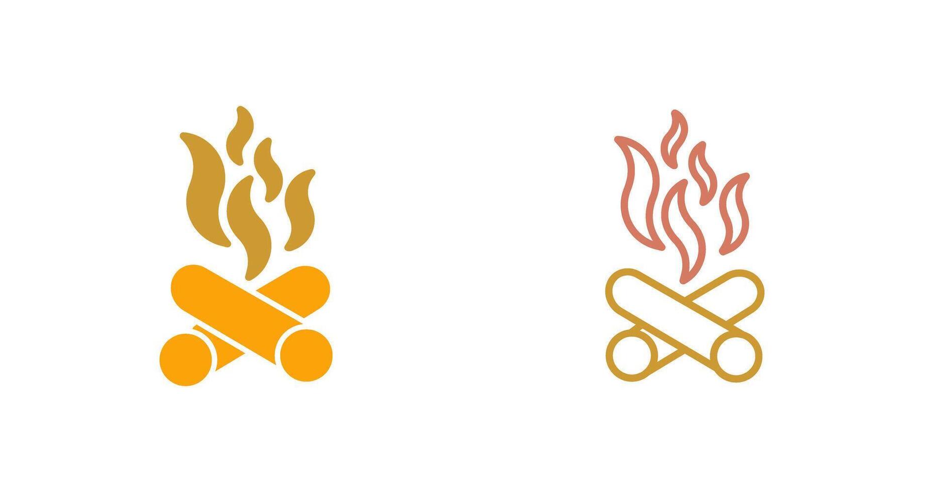 Bonfire Icon Design vector