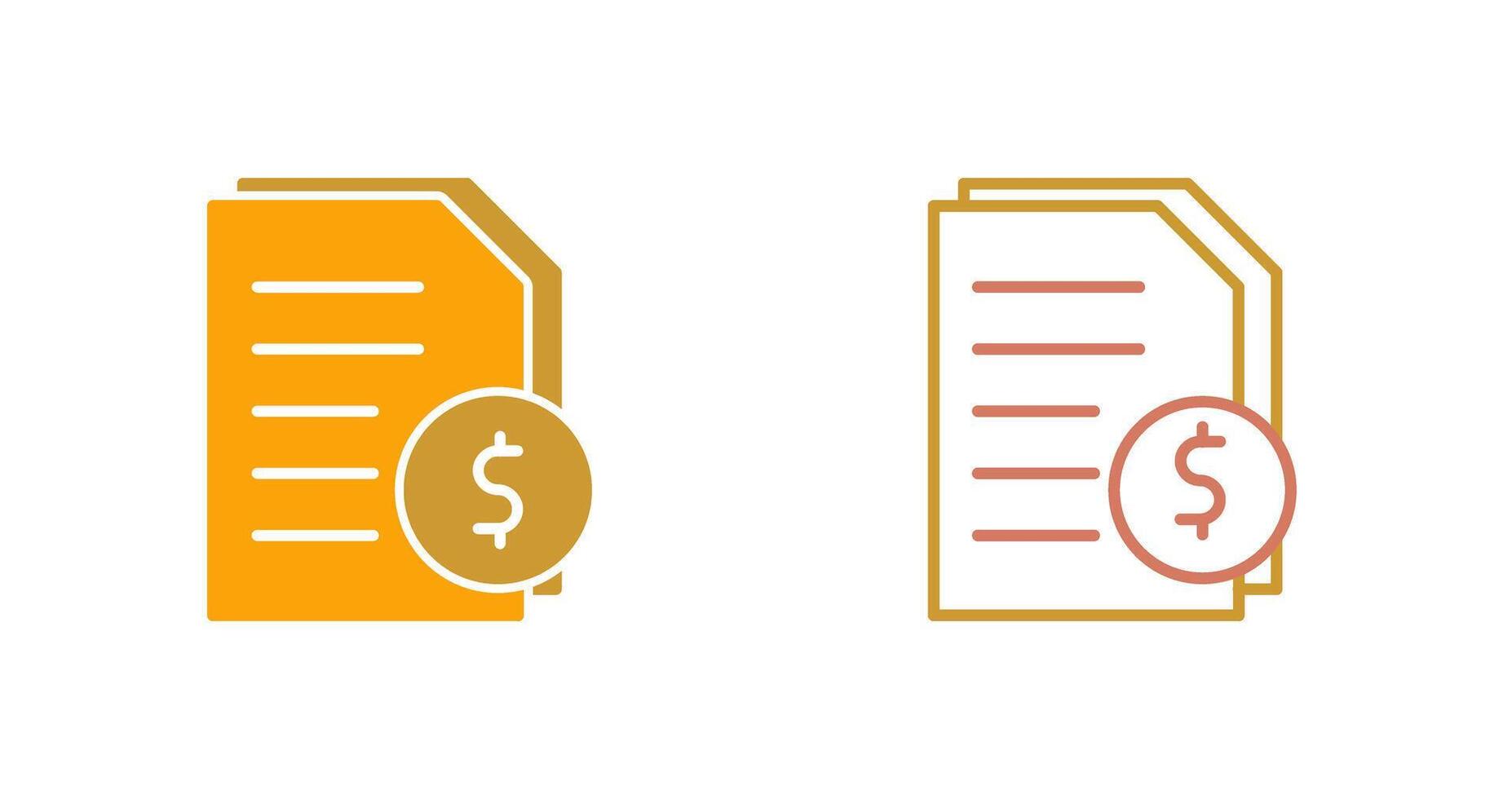 Invoices Icon Design vector