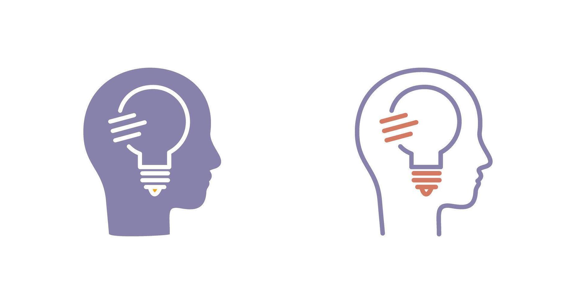 Thinking Icon Design vector