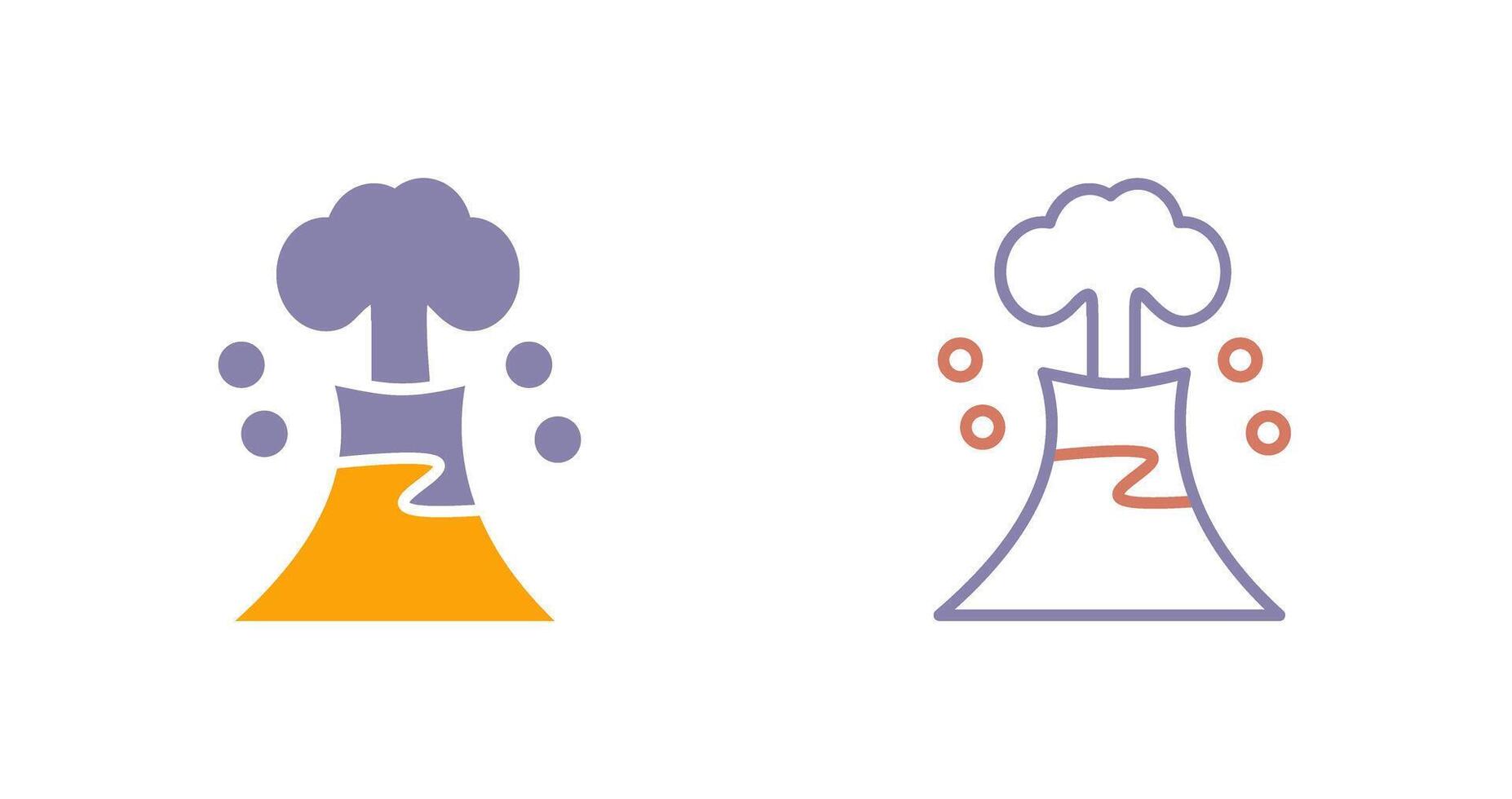 Volcano Icon Design vector