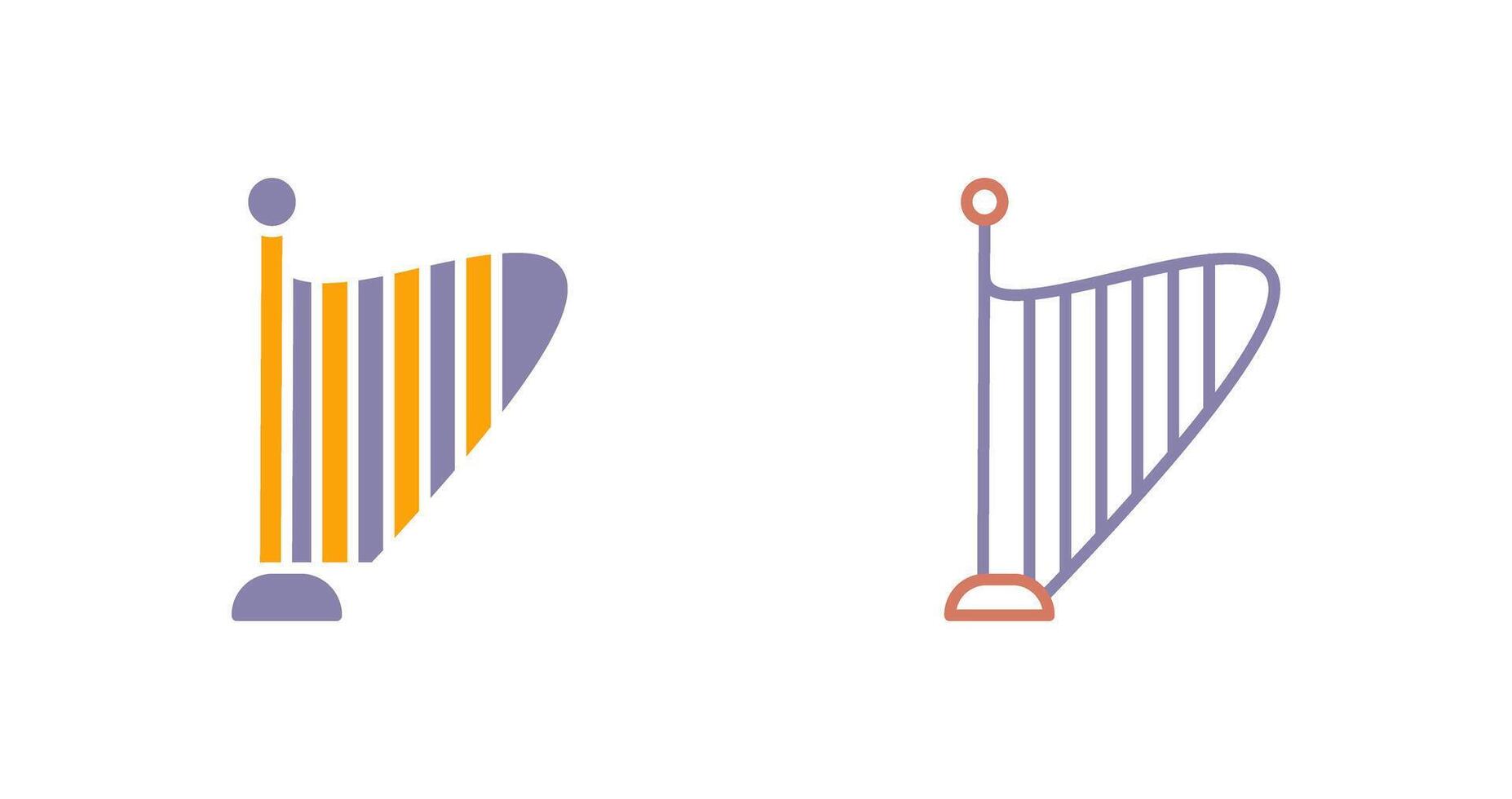 Harp Icon Design vector