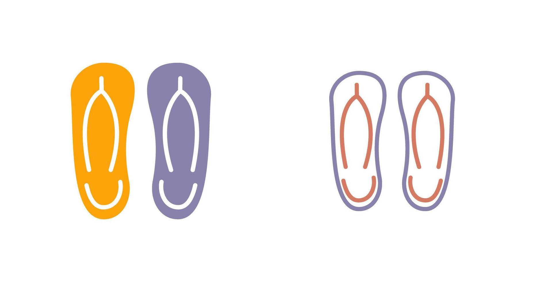 Slippers Icon Design vector