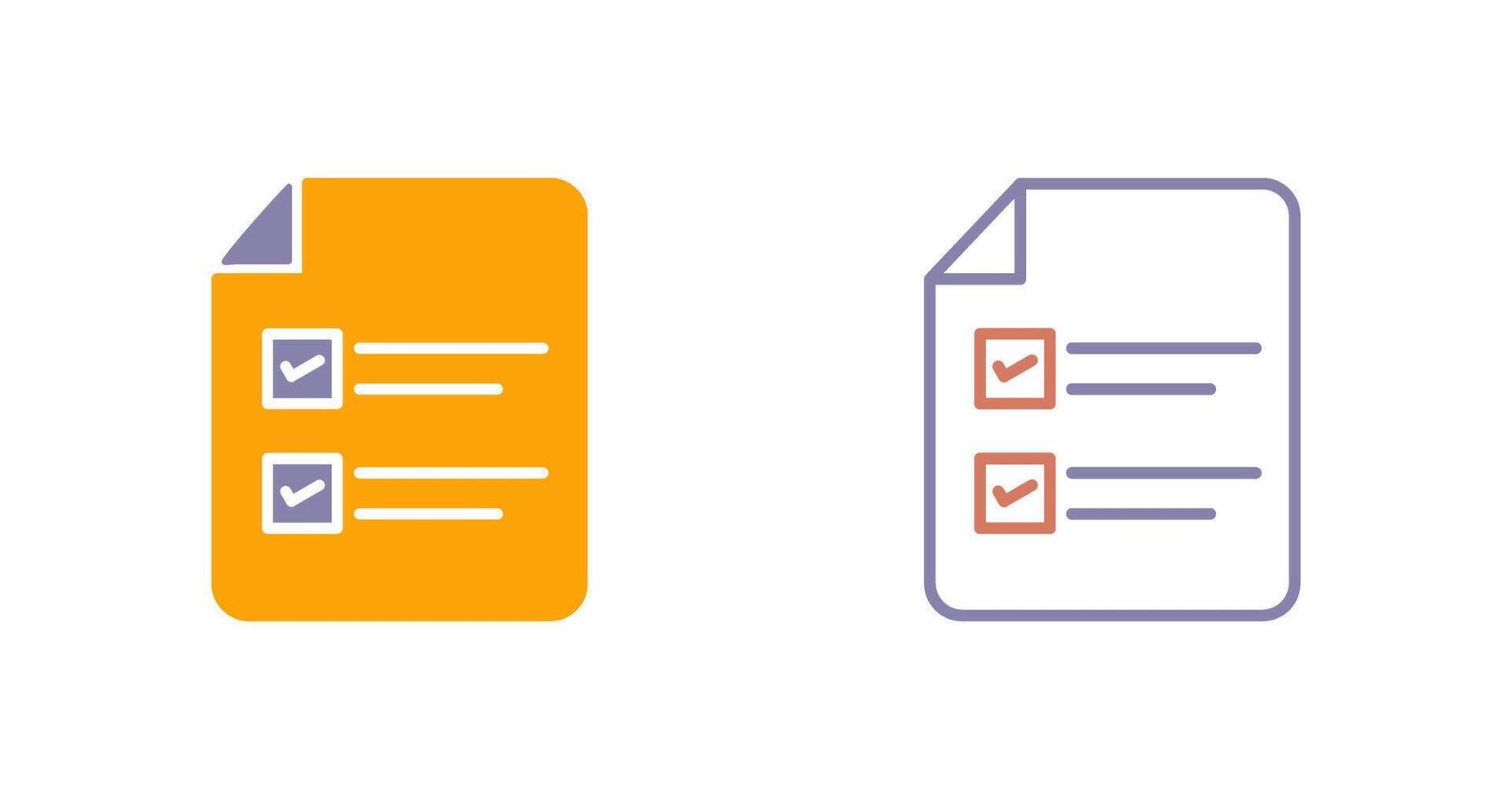 Filling Ballot Paper Icon Design vector