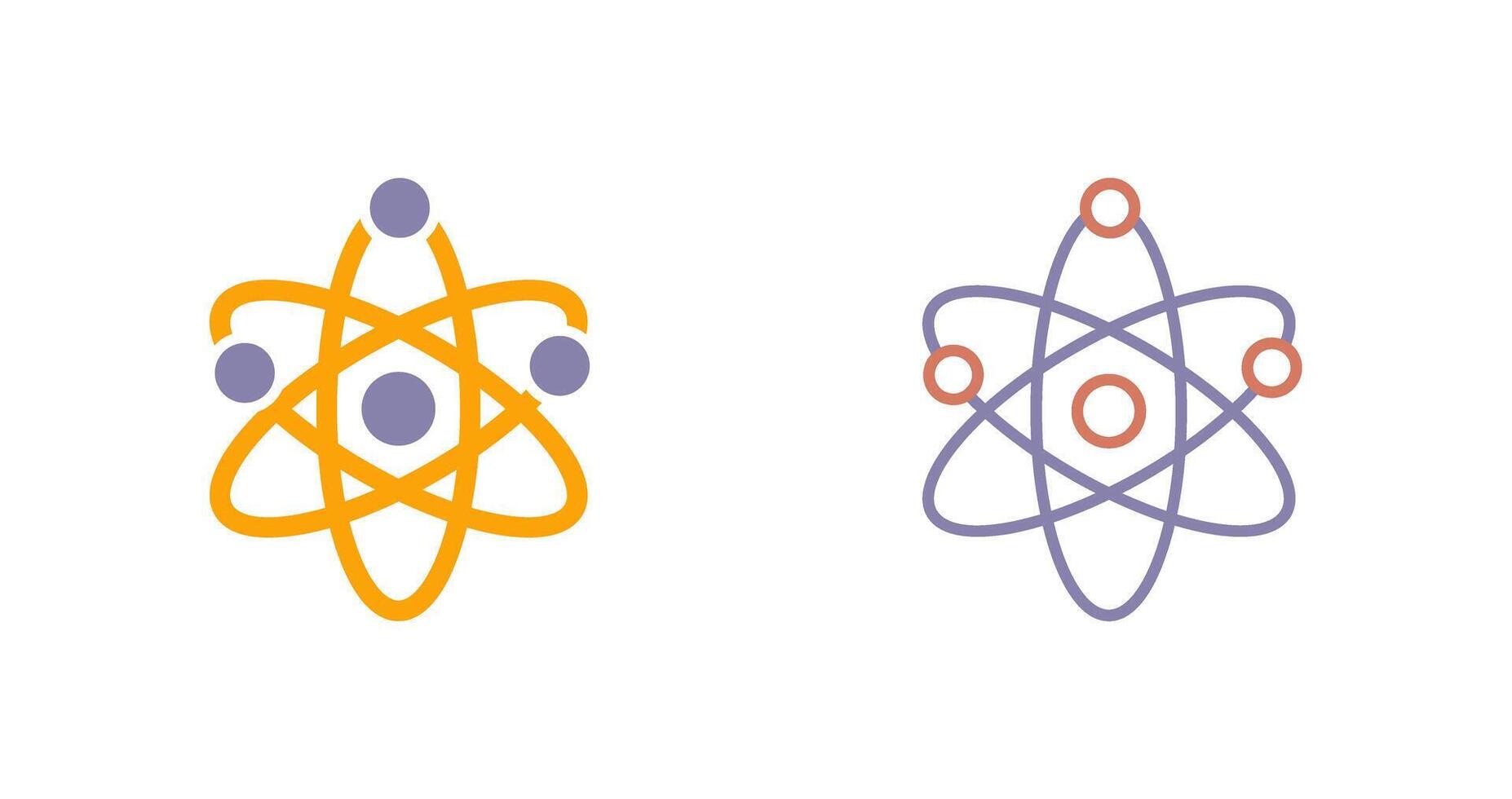 Atom Icon Design vector