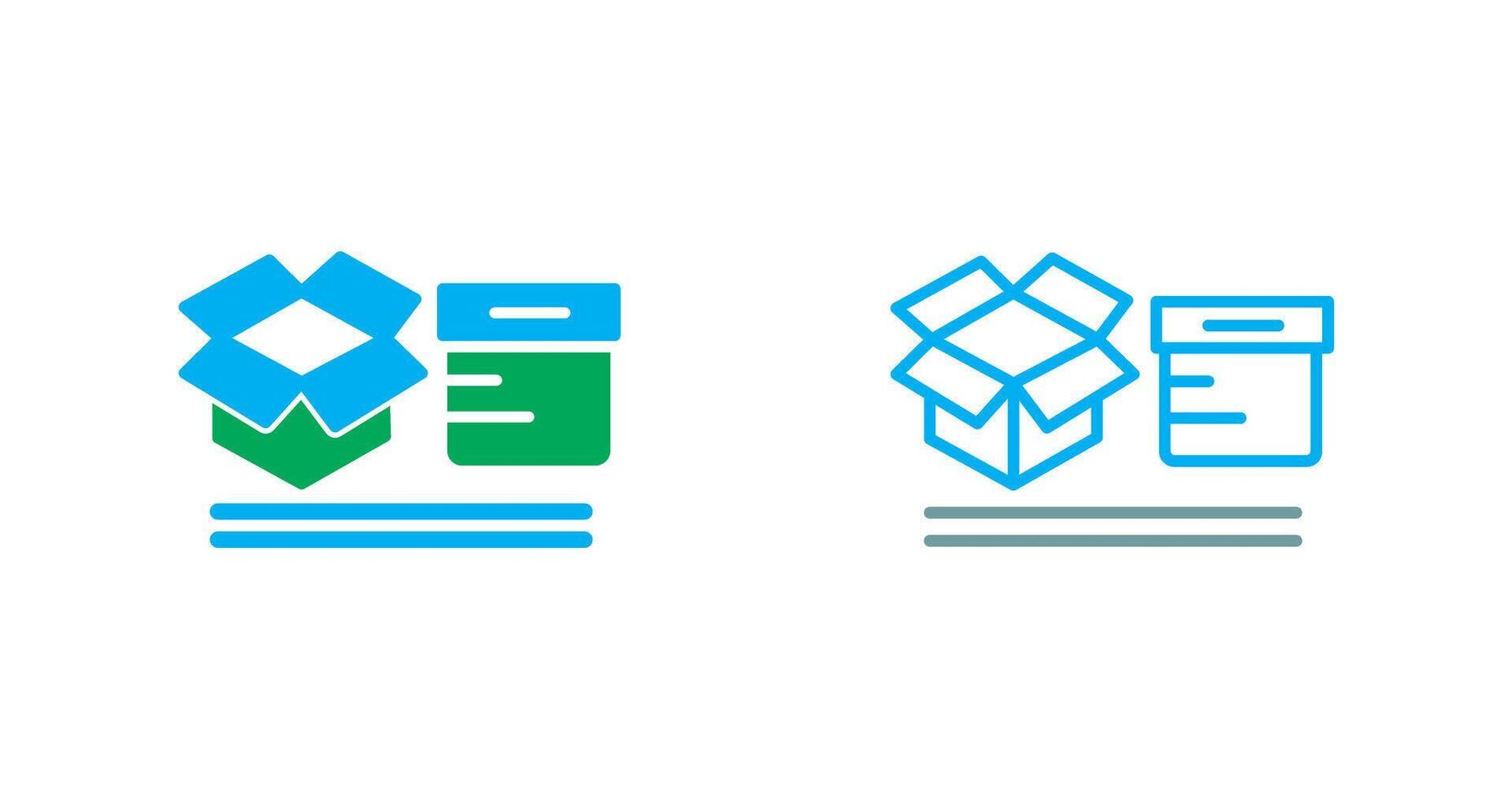 Boxes Icon Design vector