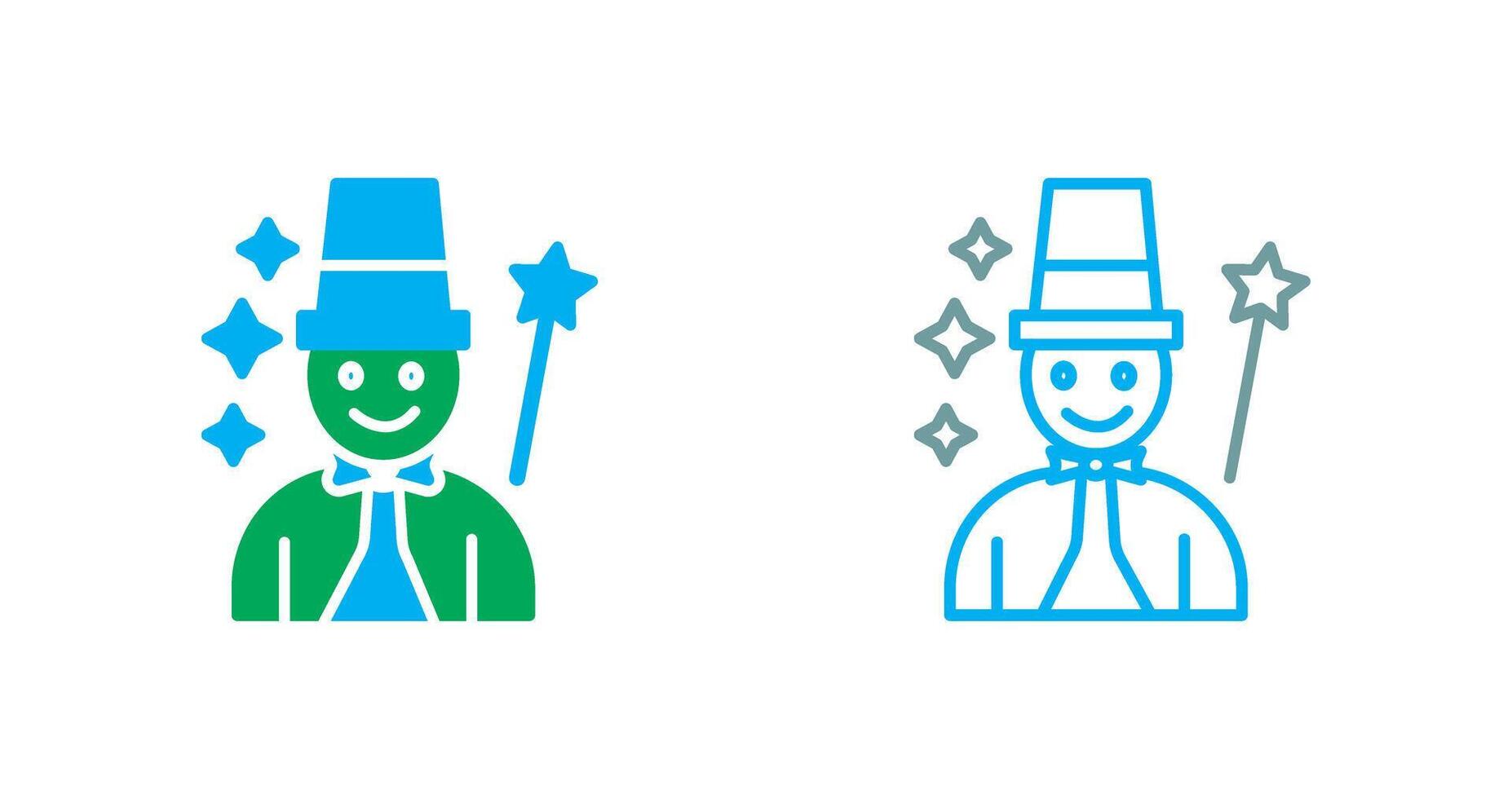 Magician Icon Design vector