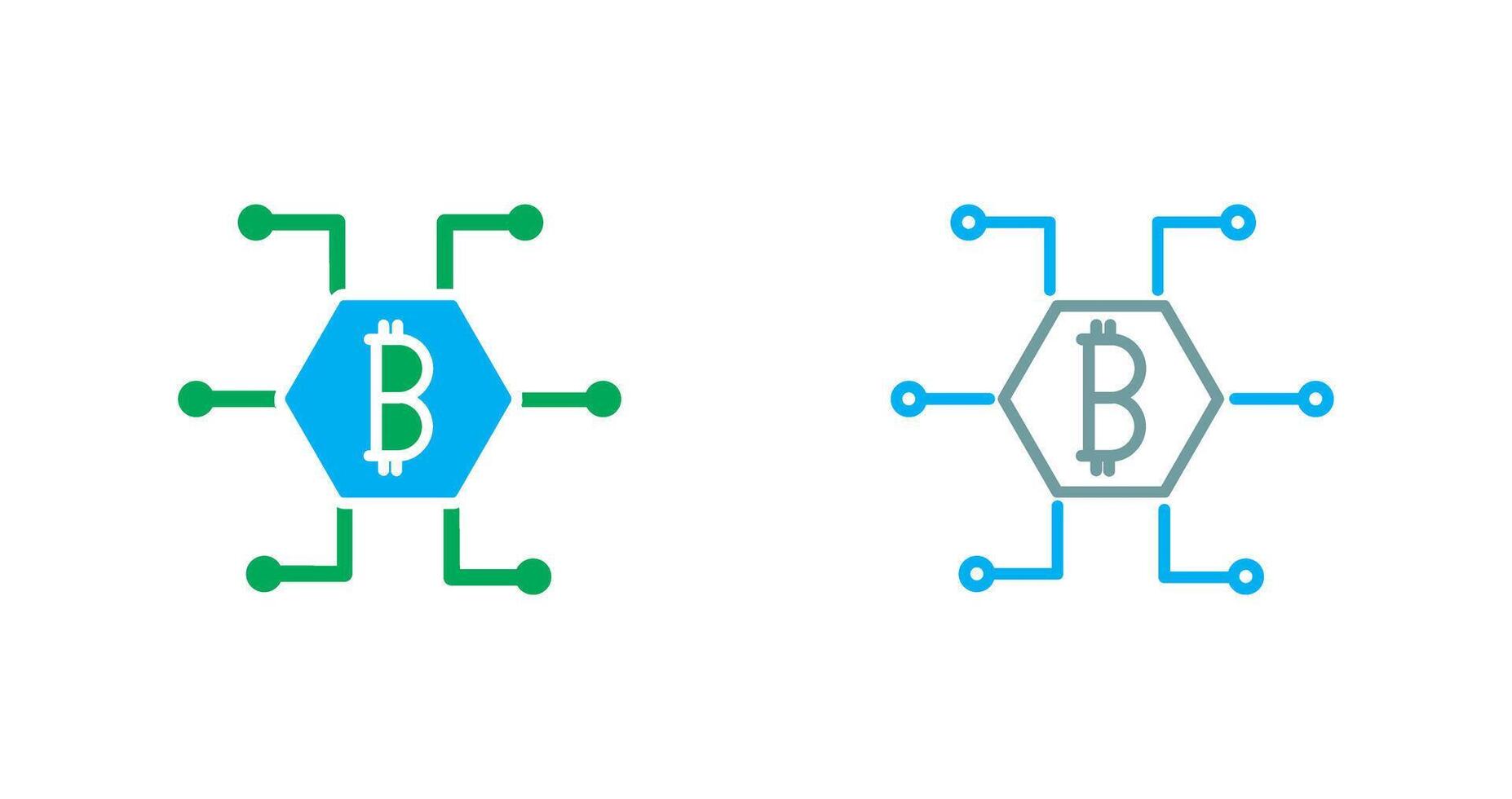 Bitcoin Icon Design vector