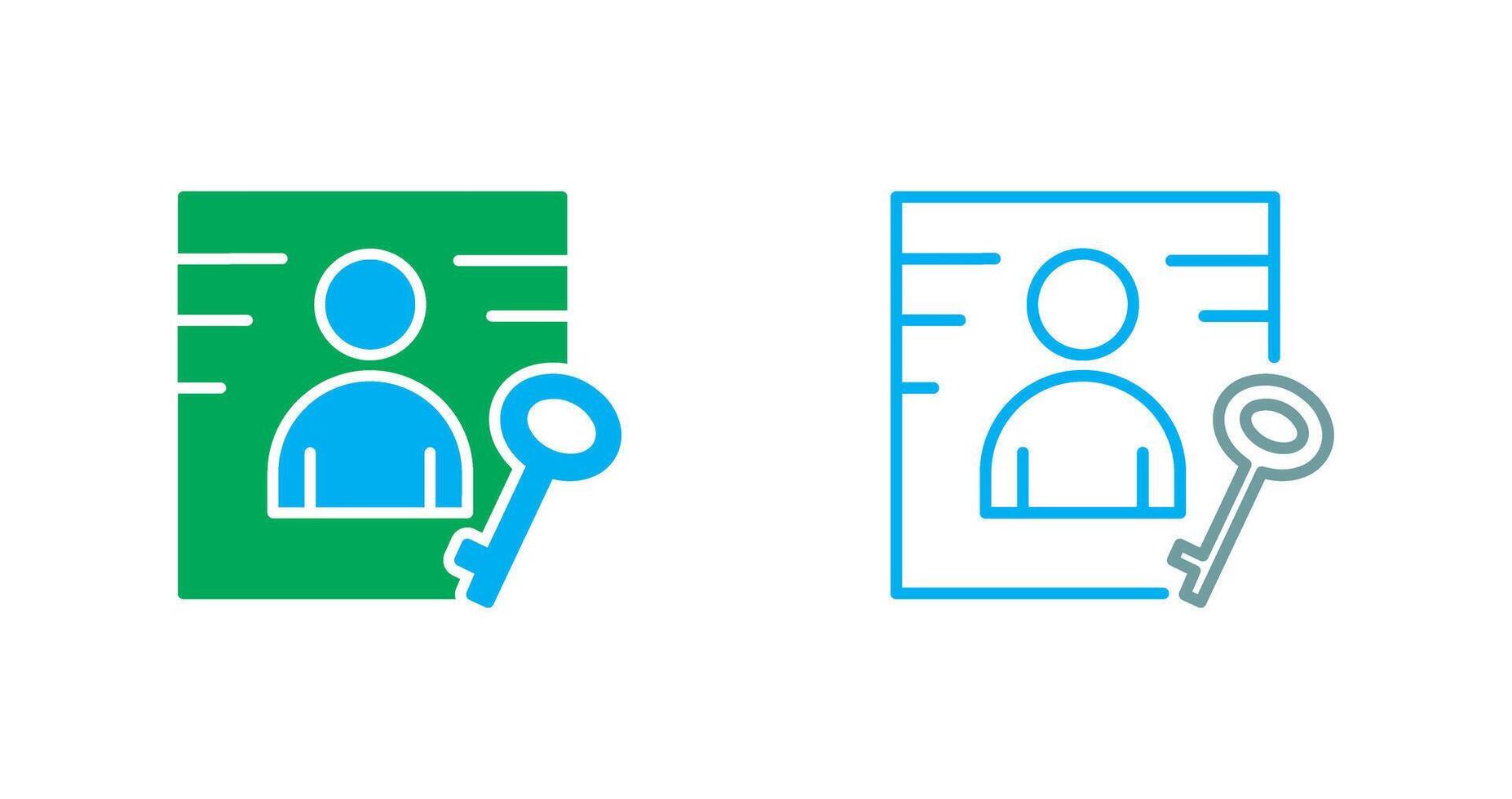 Business Key Icon Design vector