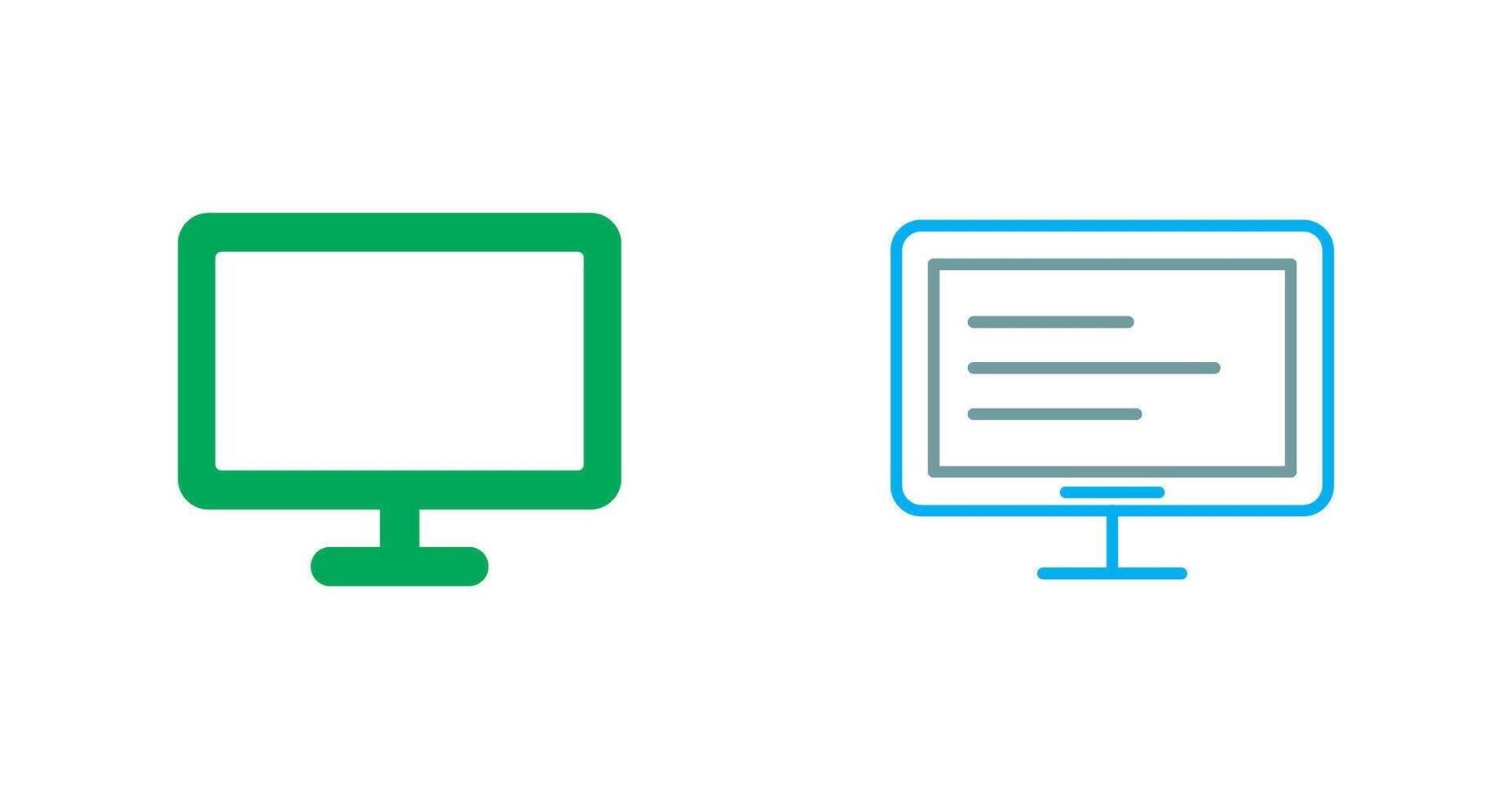 LCD Icon Design vector