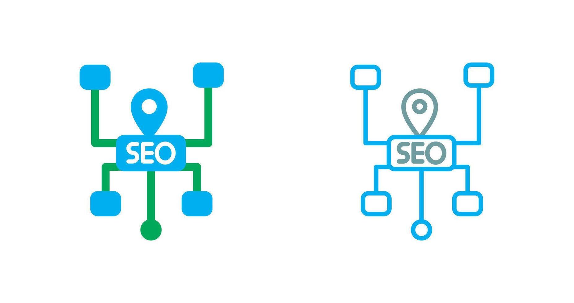 SEO Structure Icon Design vector