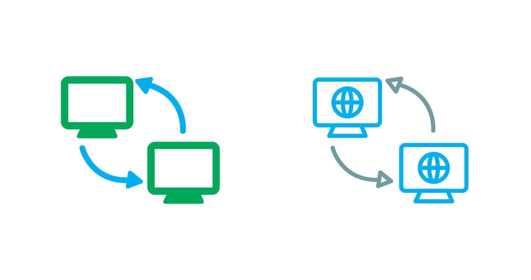 Synchronization Icon Design vector