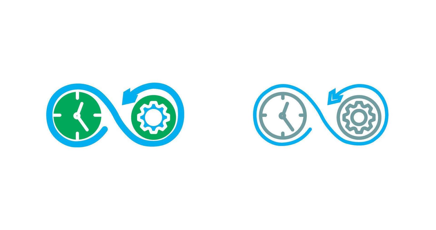Time Optimization Icon Design vector