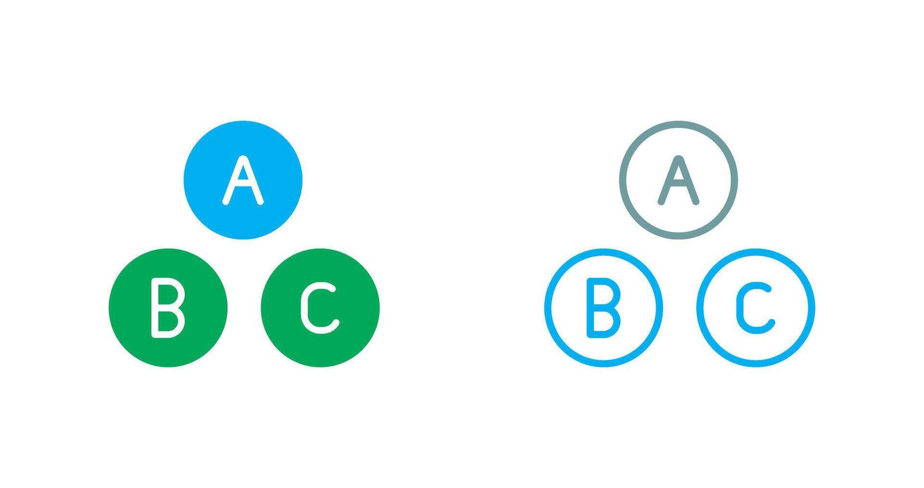 Alphabet Icon Design vector