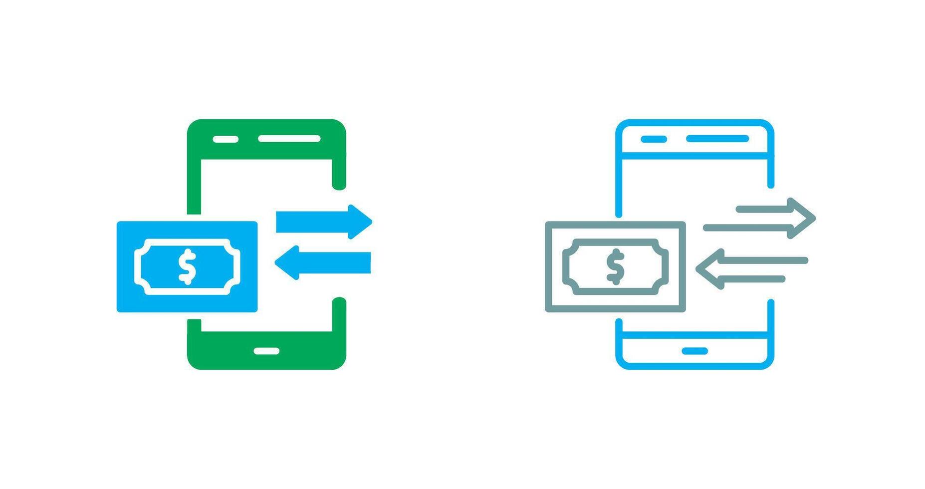 Money Transfer Icon Design vector