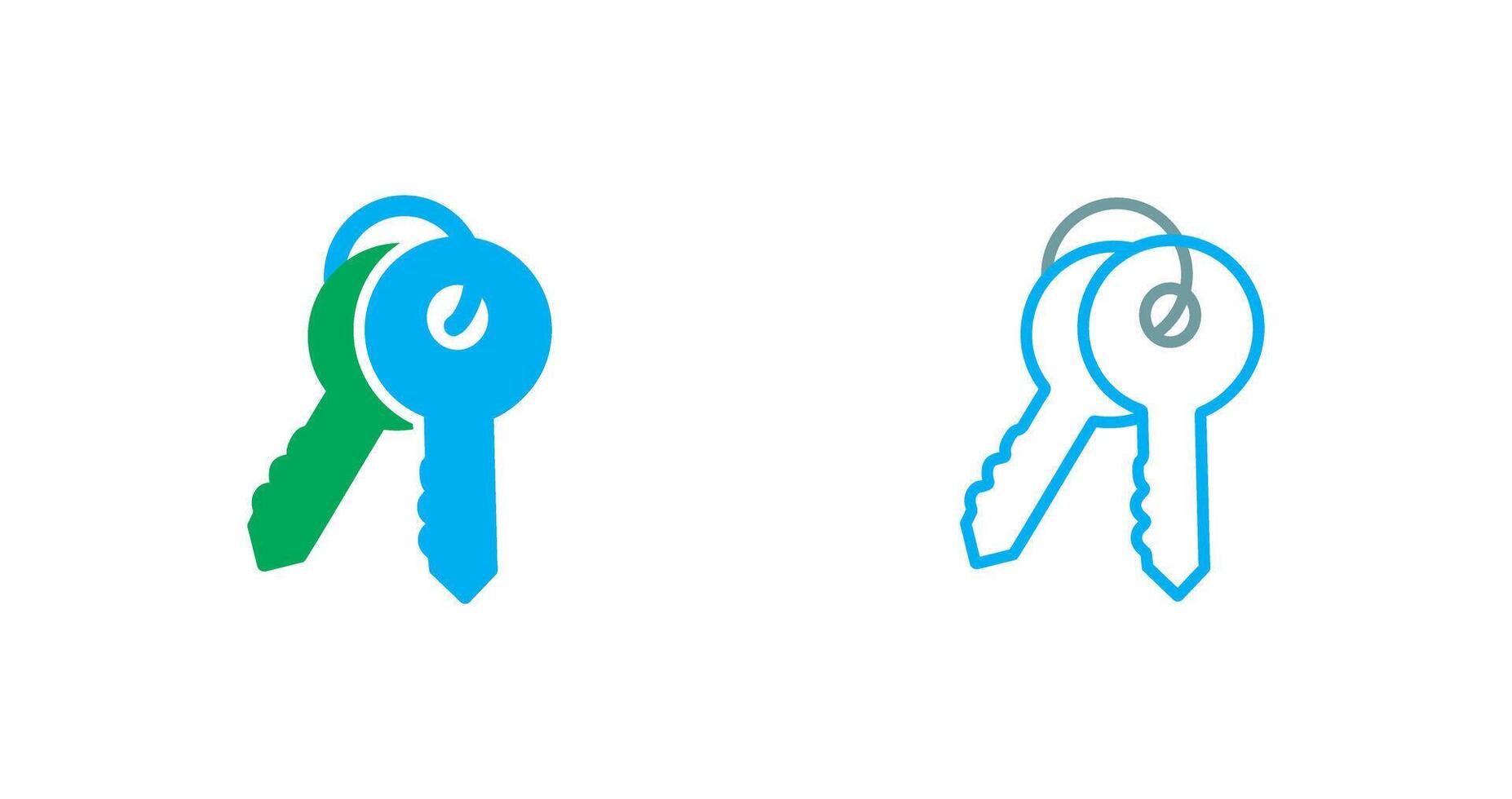 Keys Icon Design vector