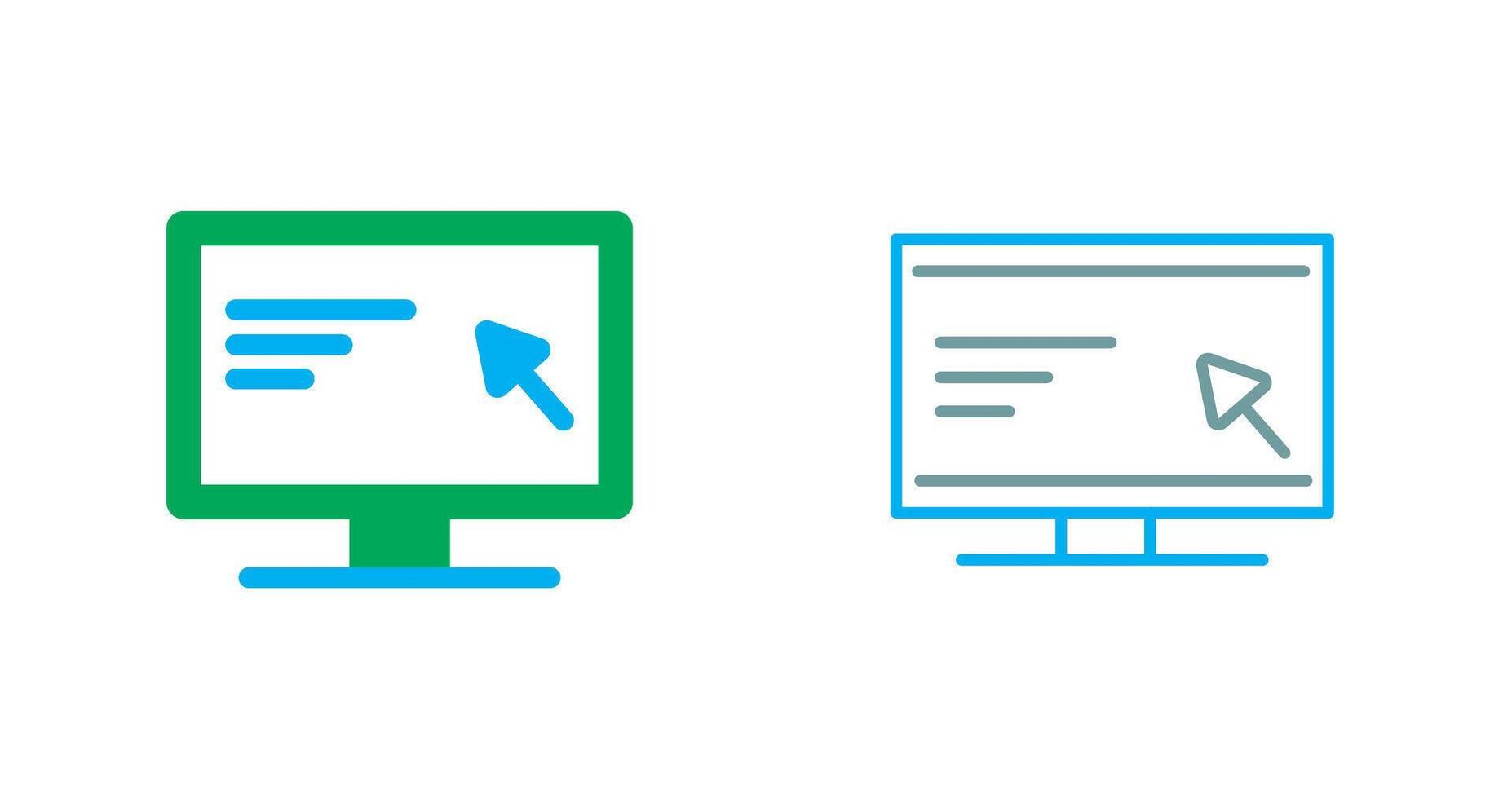 Screen Icon Design vector