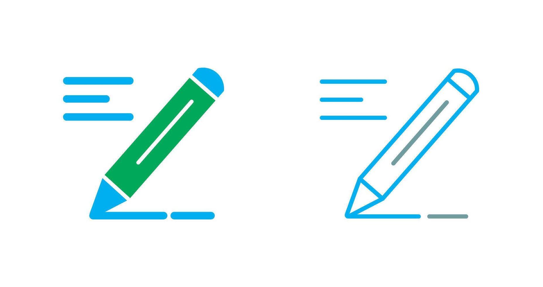 Pencil Icon Design vector