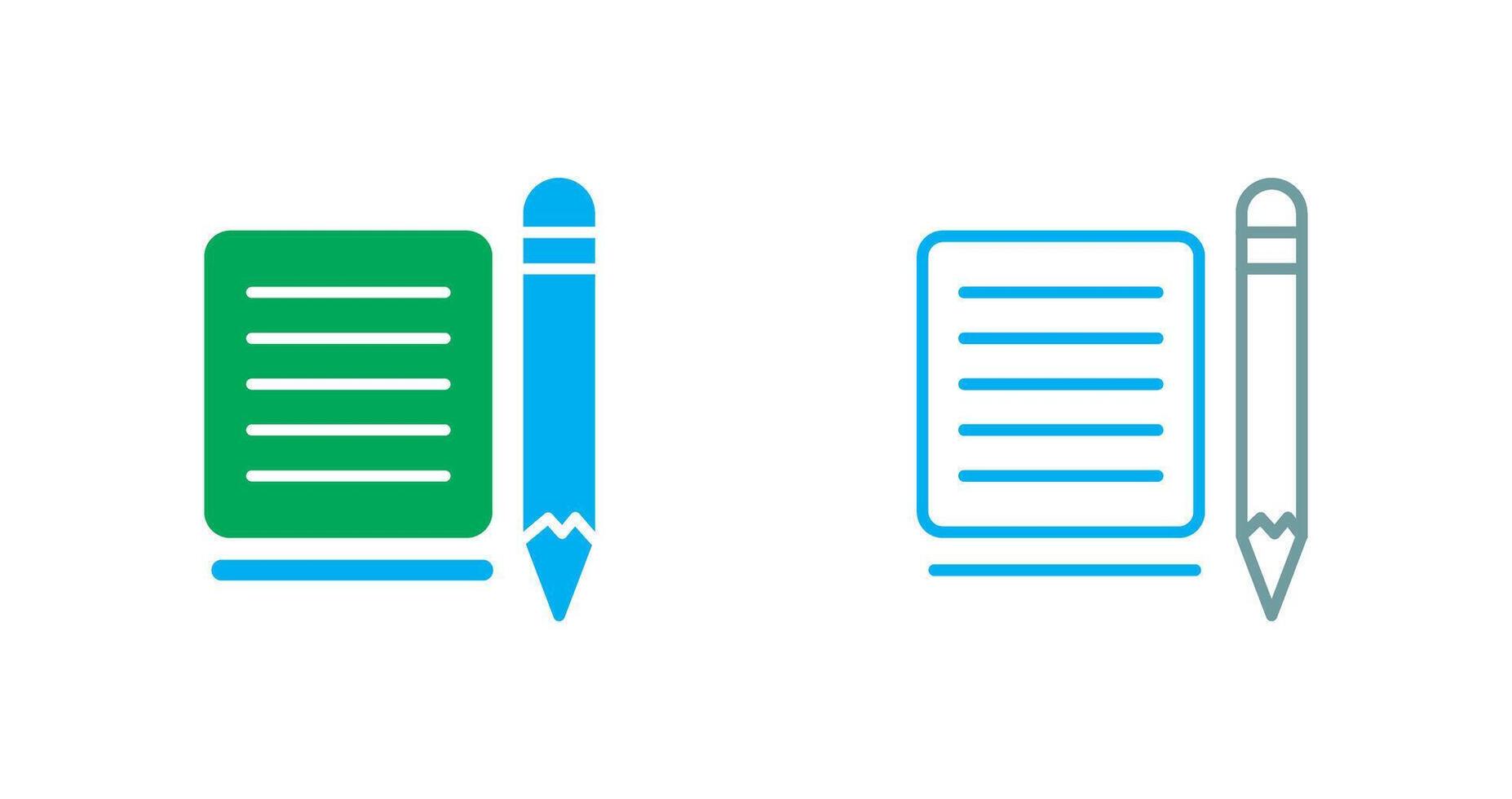 Note Icon Design vector