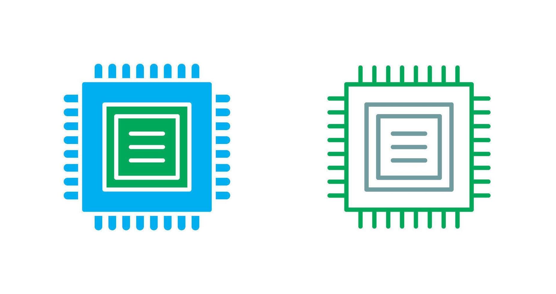 CPU Icon Design vector