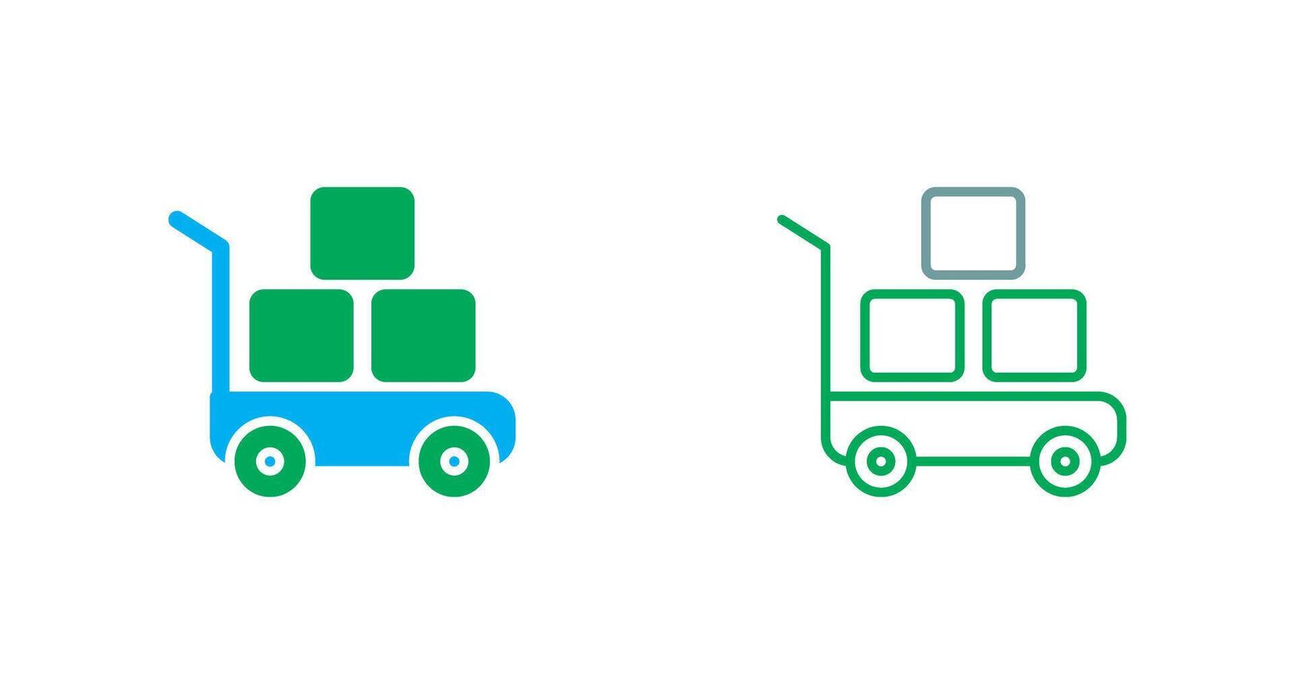 Pushcart Icon Design vector