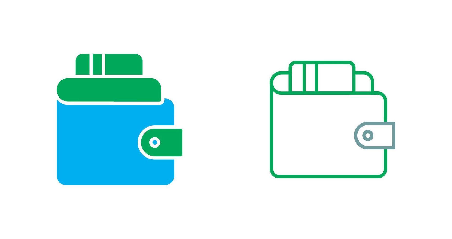 Wallet Icon Design vector