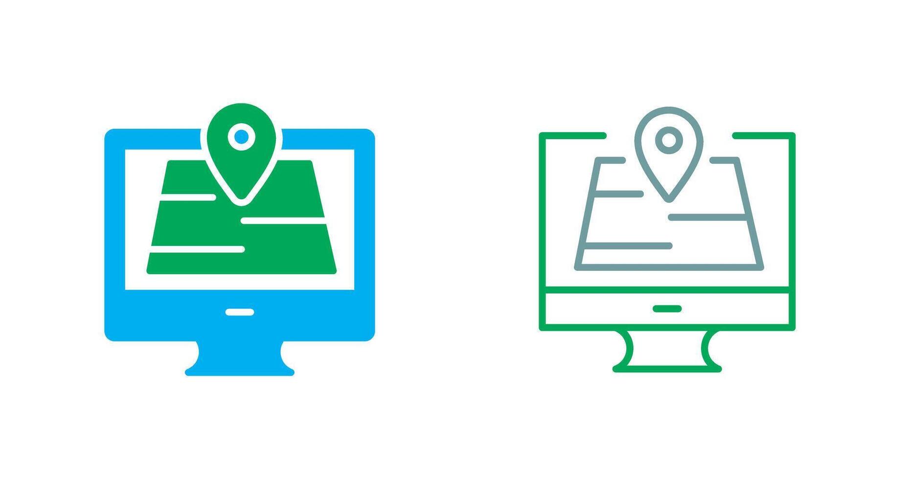Map Icon Design vector