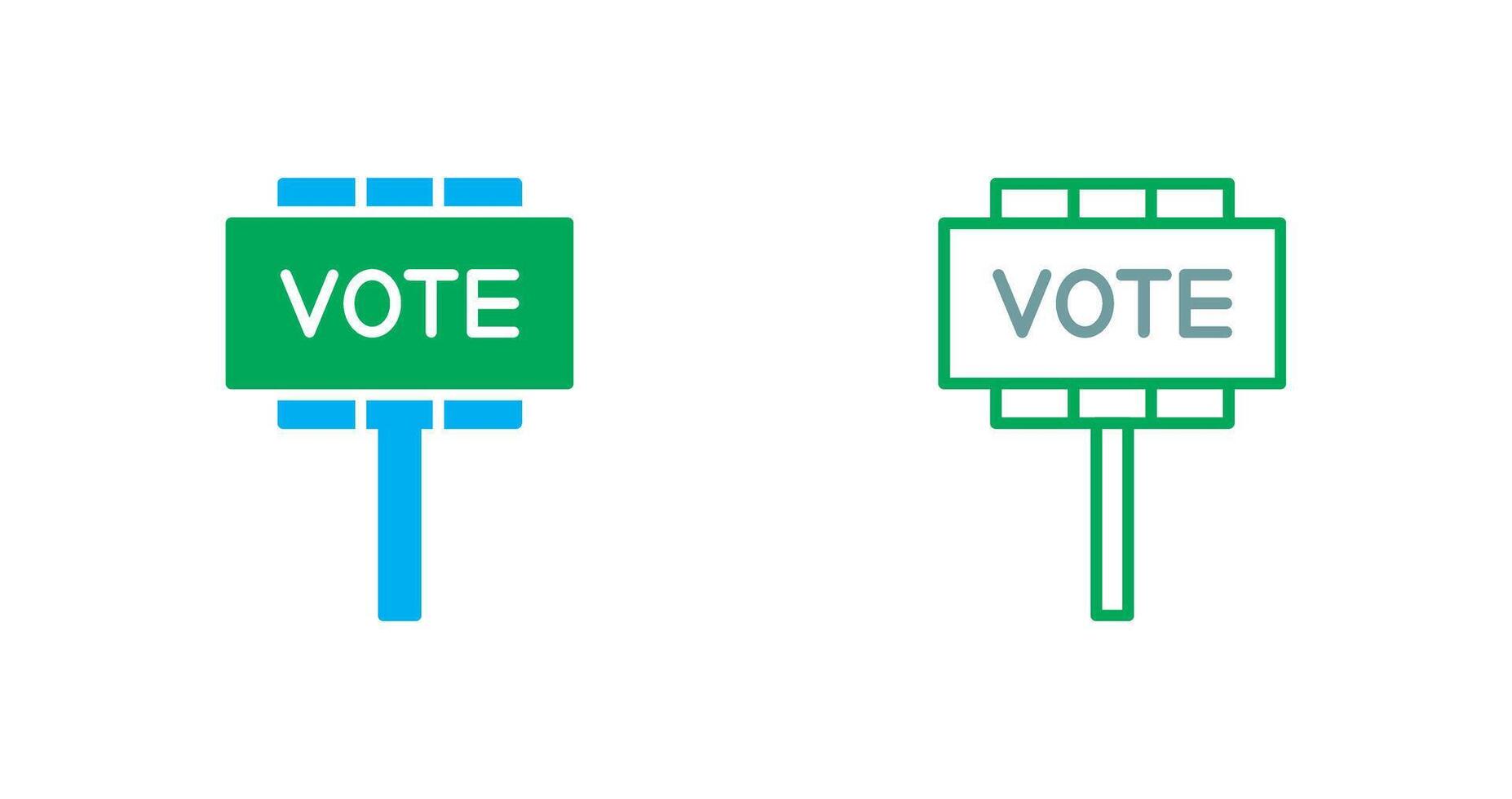 diseño de icono de voto vector