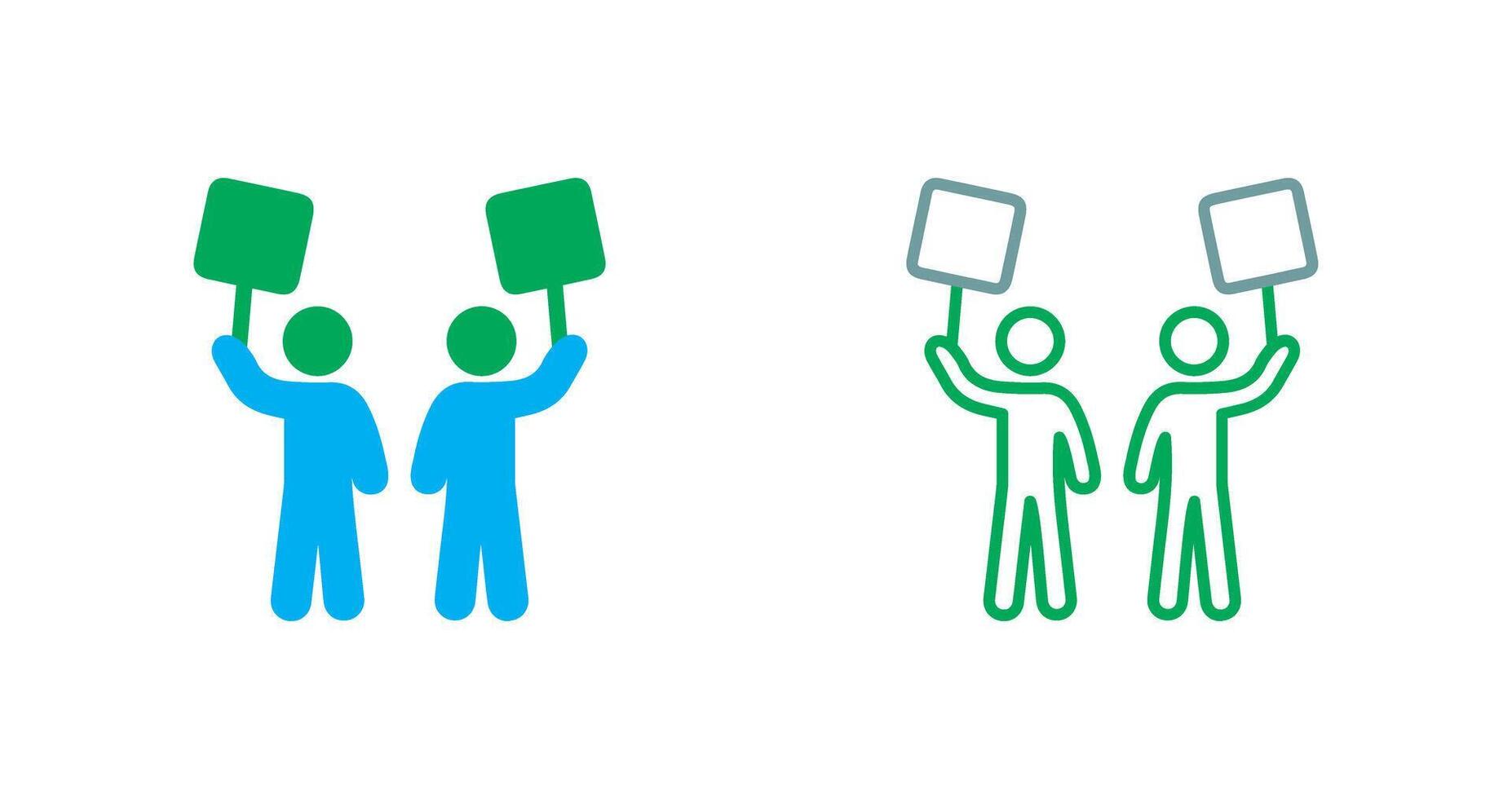 Demonstrator Icon Design vector