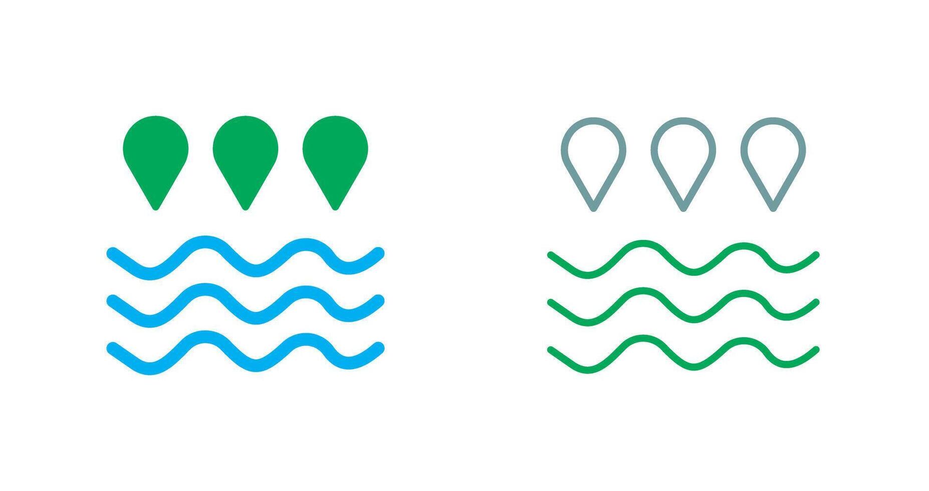 Water Icon Design vector