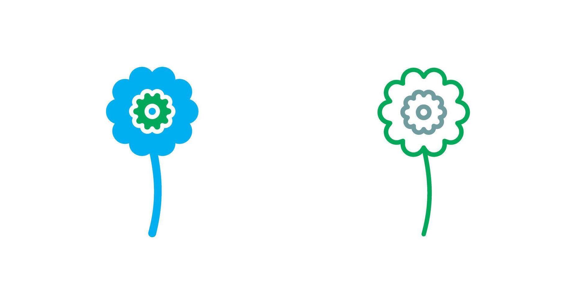 diseño de icono de flores vector