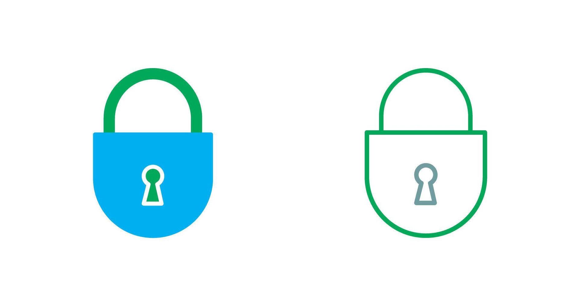 Padlock Icon Design vector