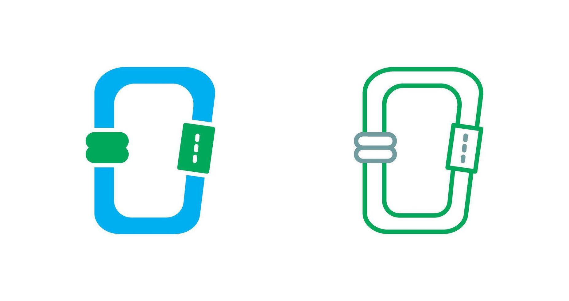 Carabiner Icon Design vector