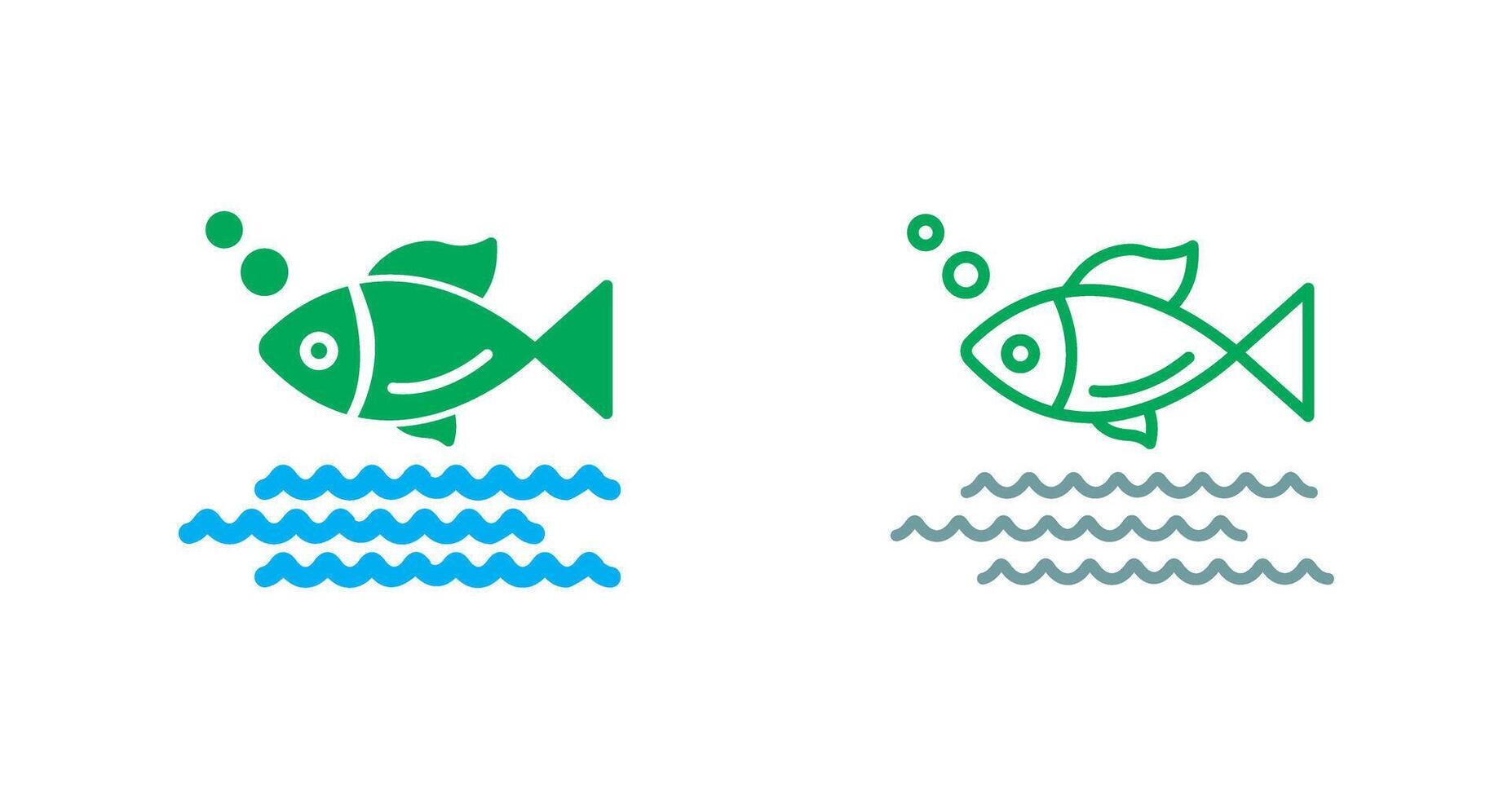 diseño de icono de pescado vector