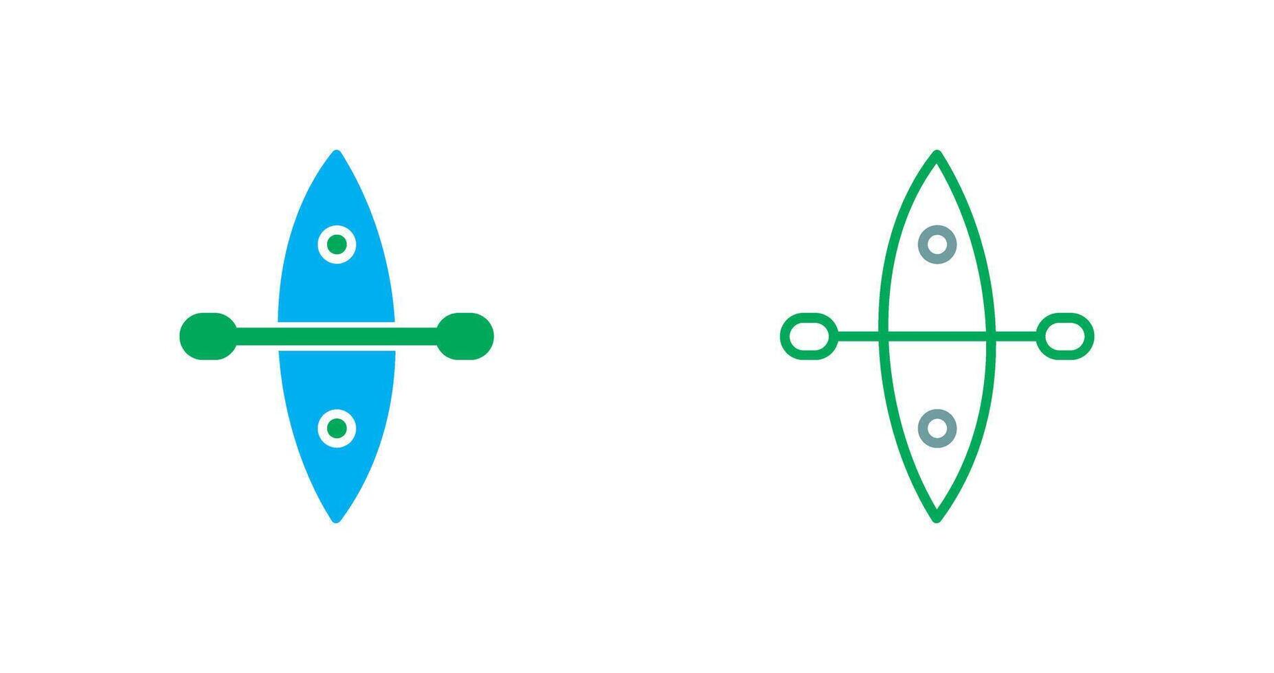 Kayak Icon Design vector