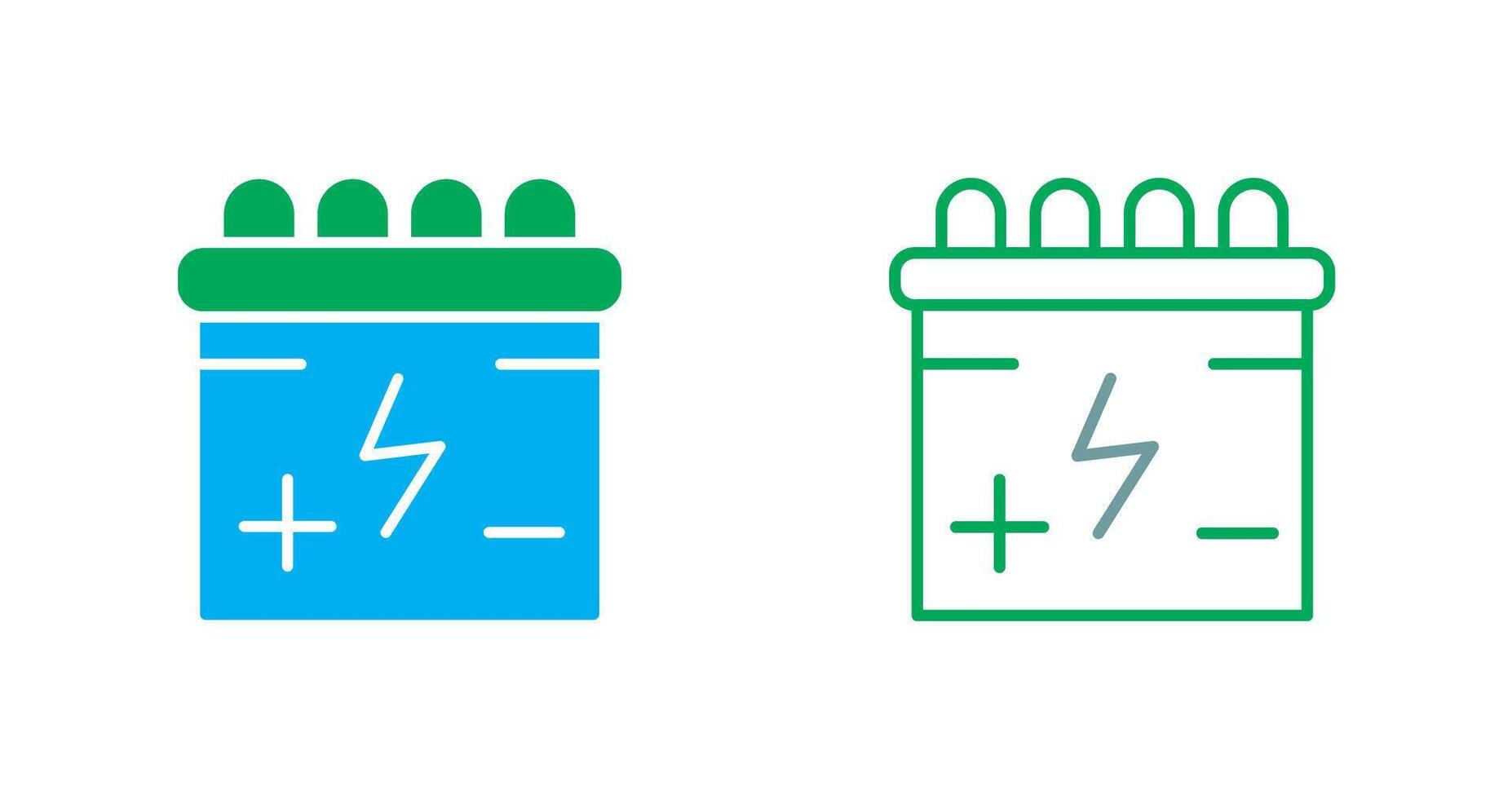 Batteries Icon Design vector