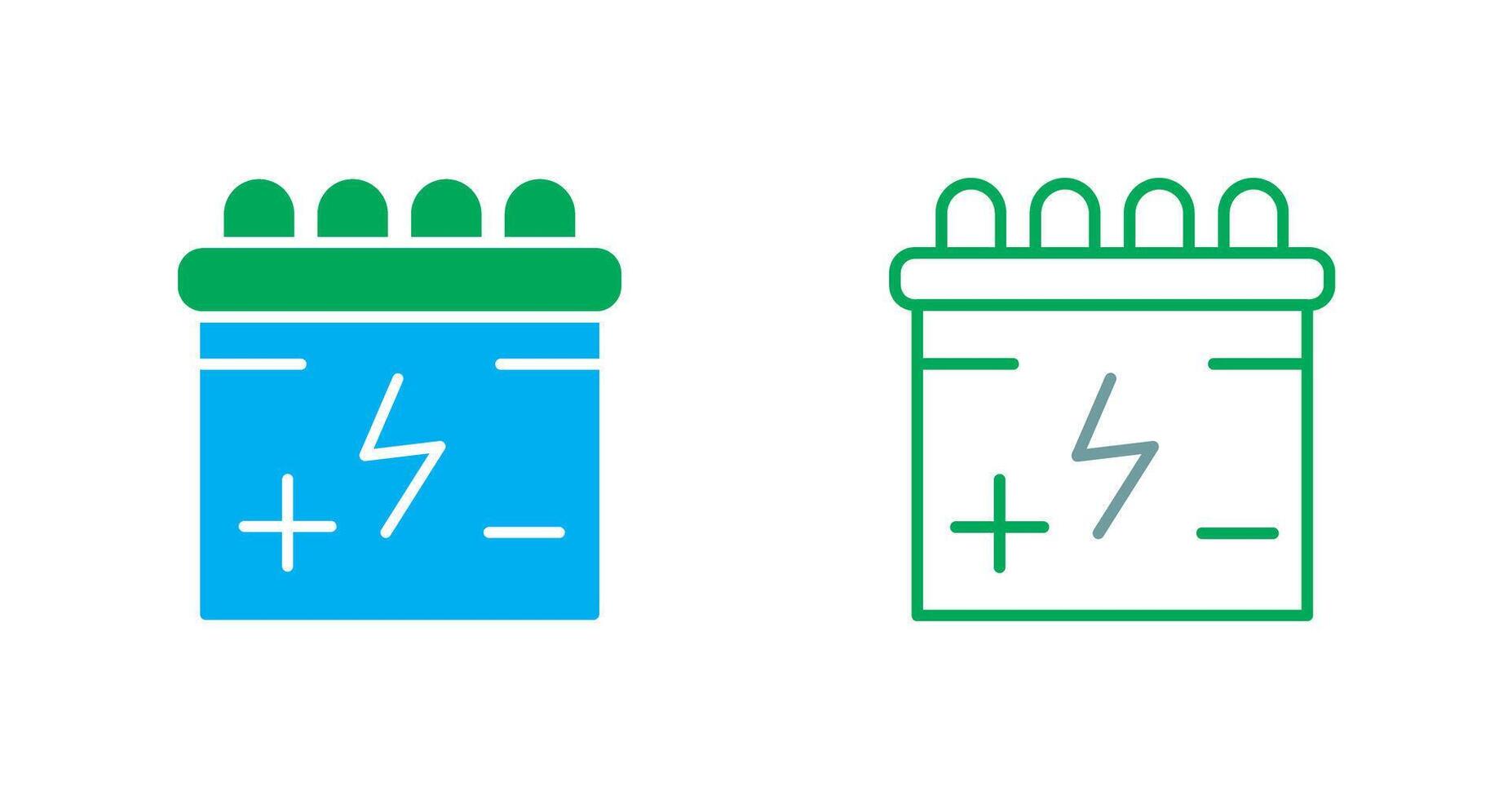 Batteries Icon Design vector