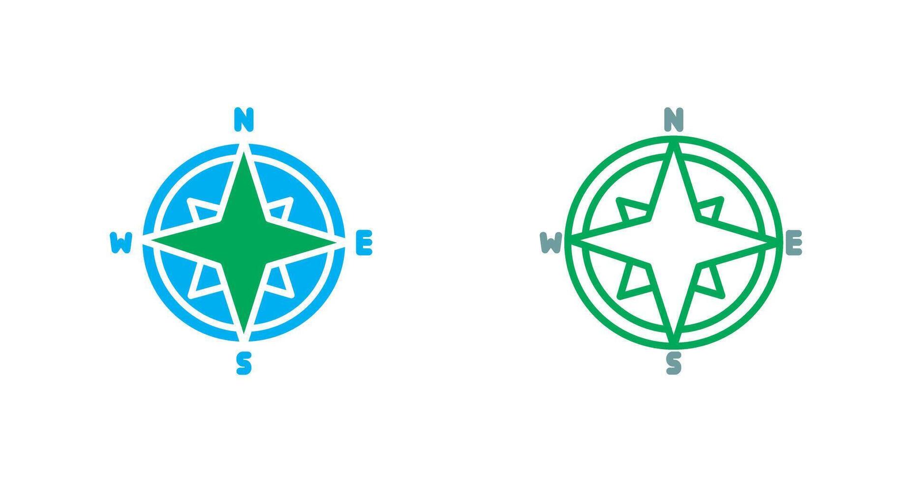 Compass Icon Design vector