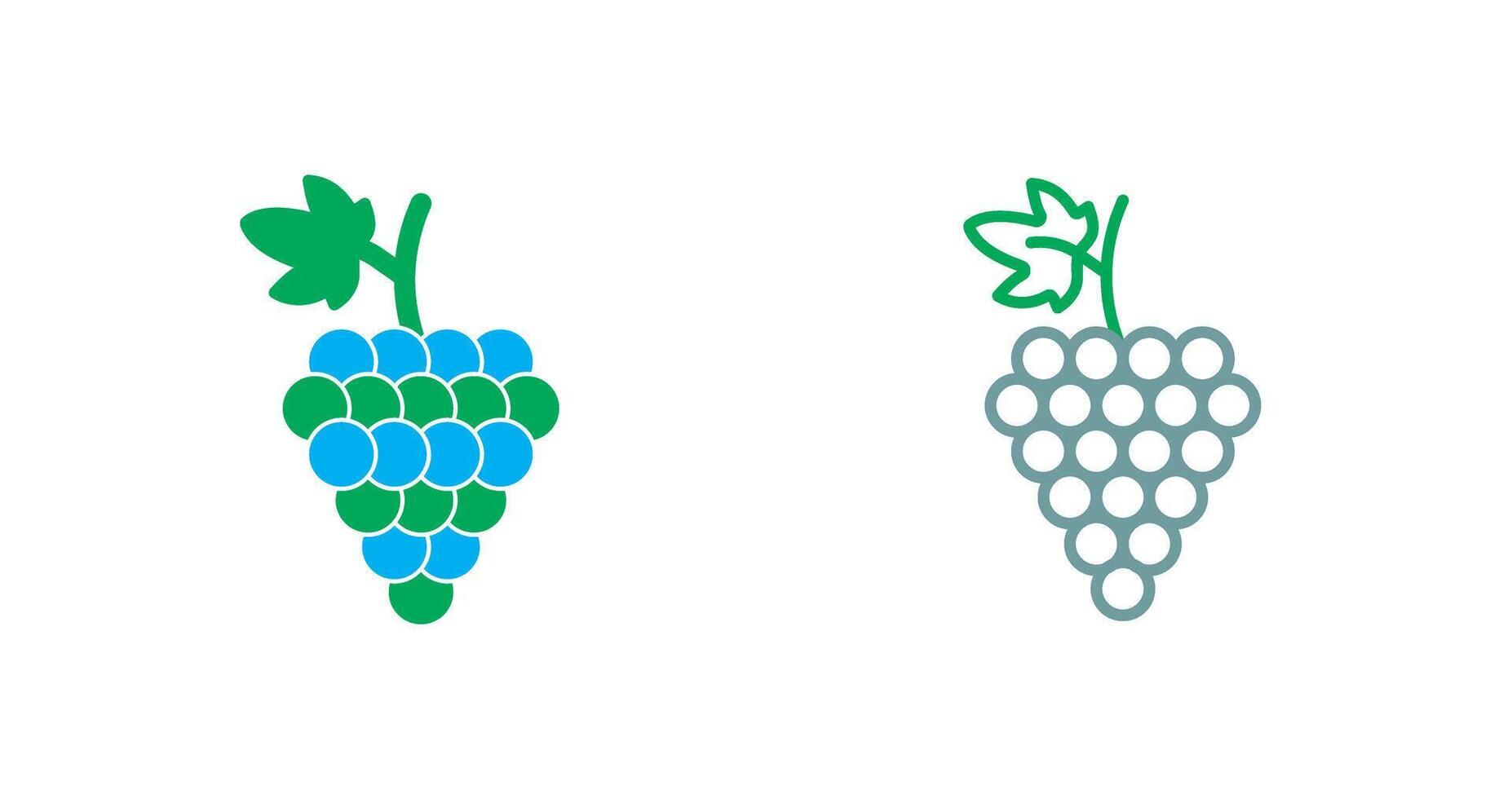 Grapes Icon Design vector