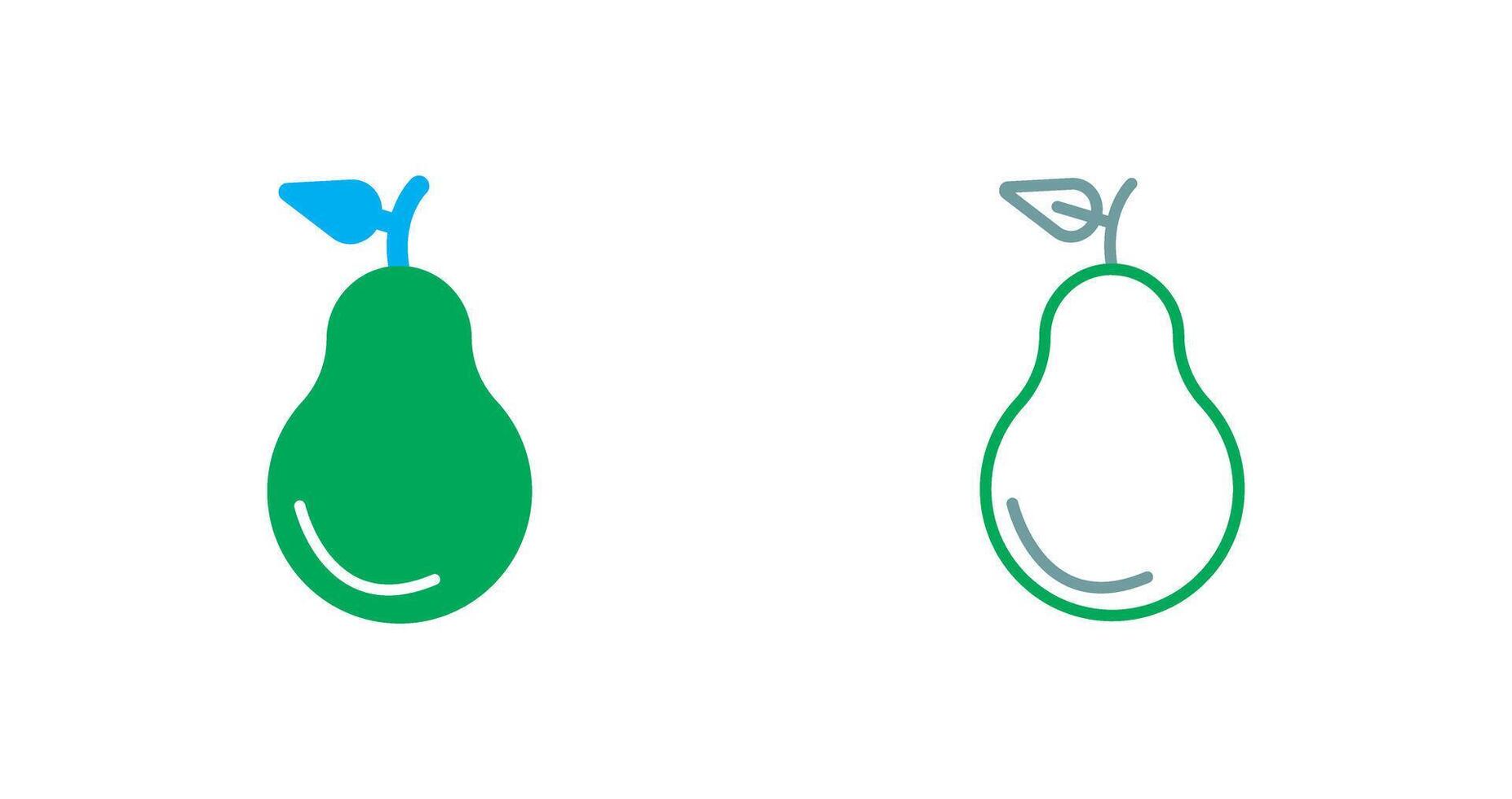 Pear Icon Design vector