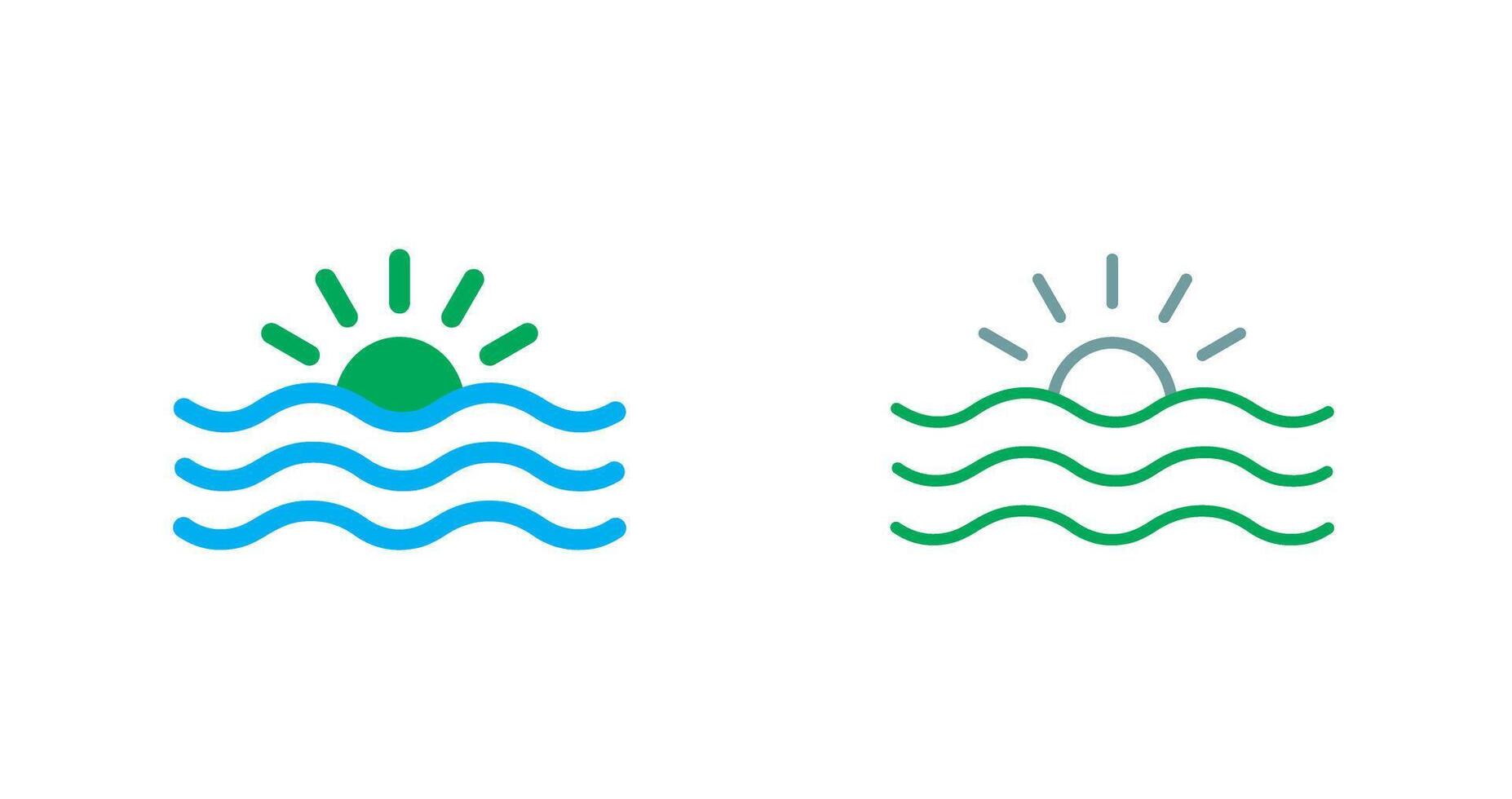 Ocean Icon Design vector