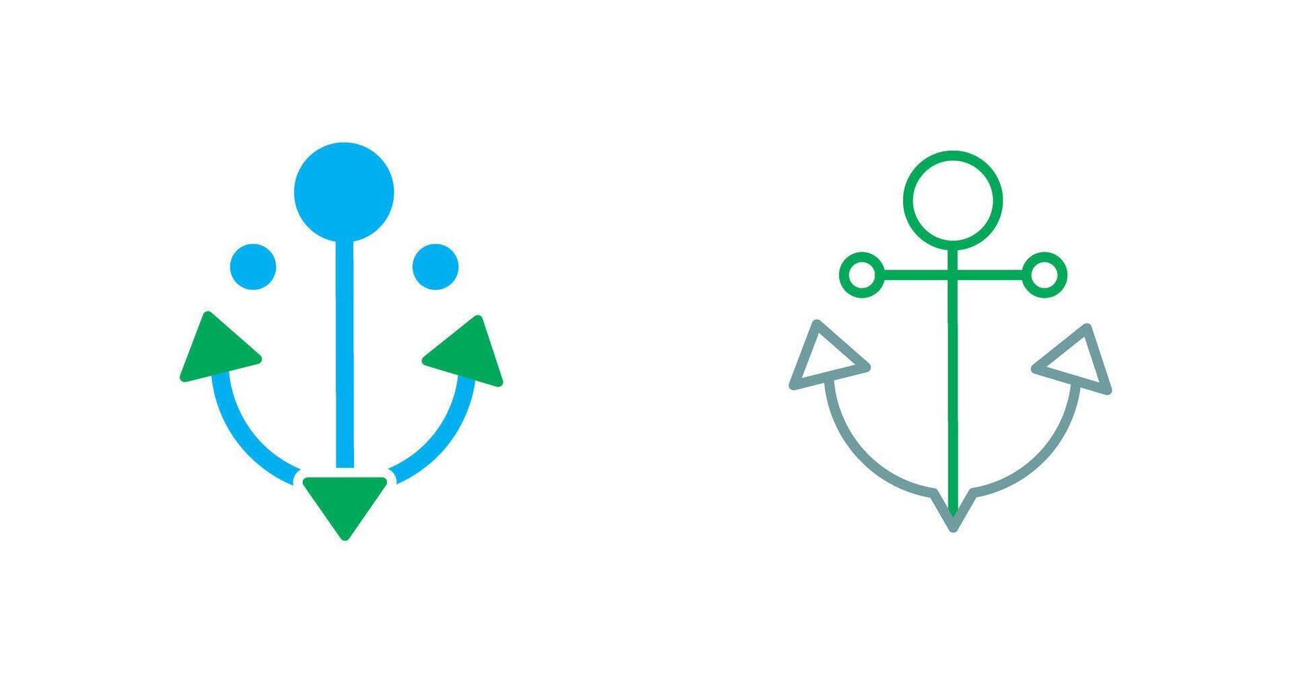 Anchor Icon Design vector