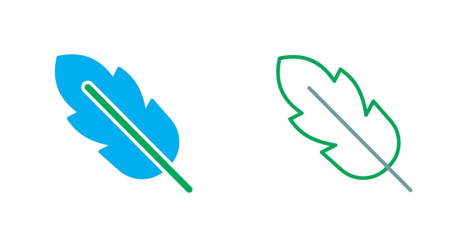 Feather Icon Design vector