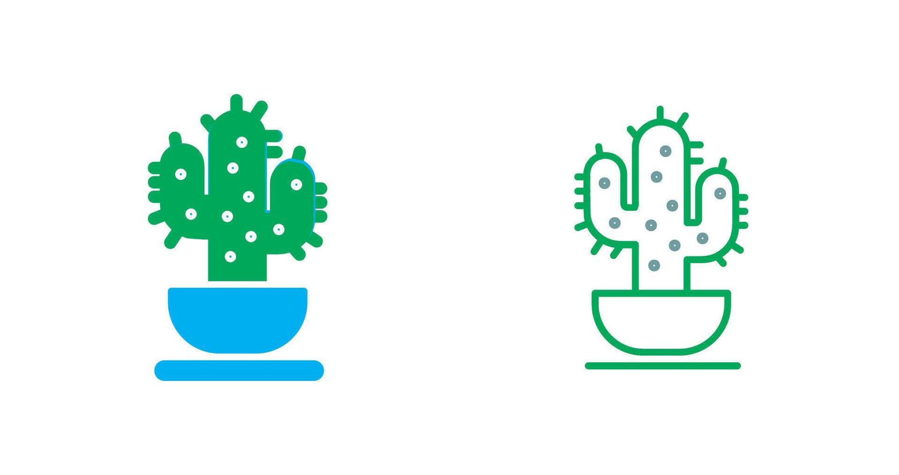 diseño de icono de cactus vector