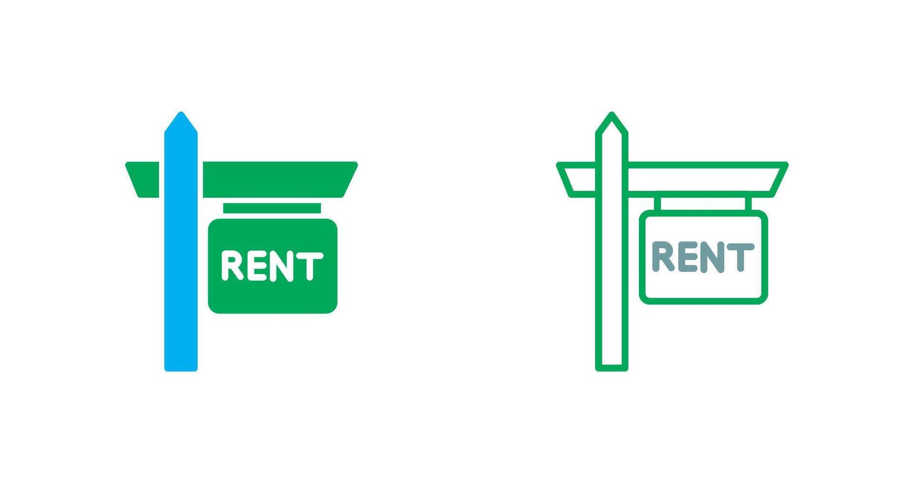 Rent Icon Design vector