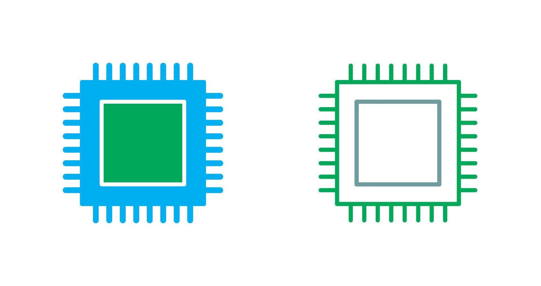 CPU Icon Design vector