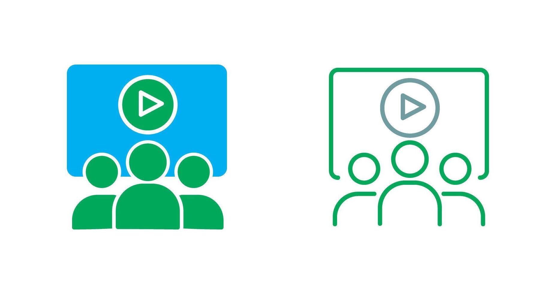 Online Course Icon Design vector