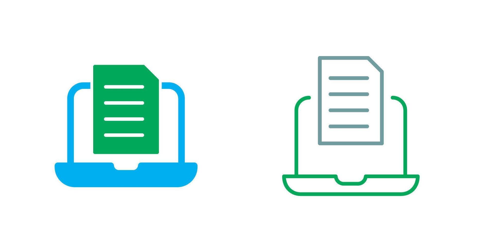 Document Icon Design vector
