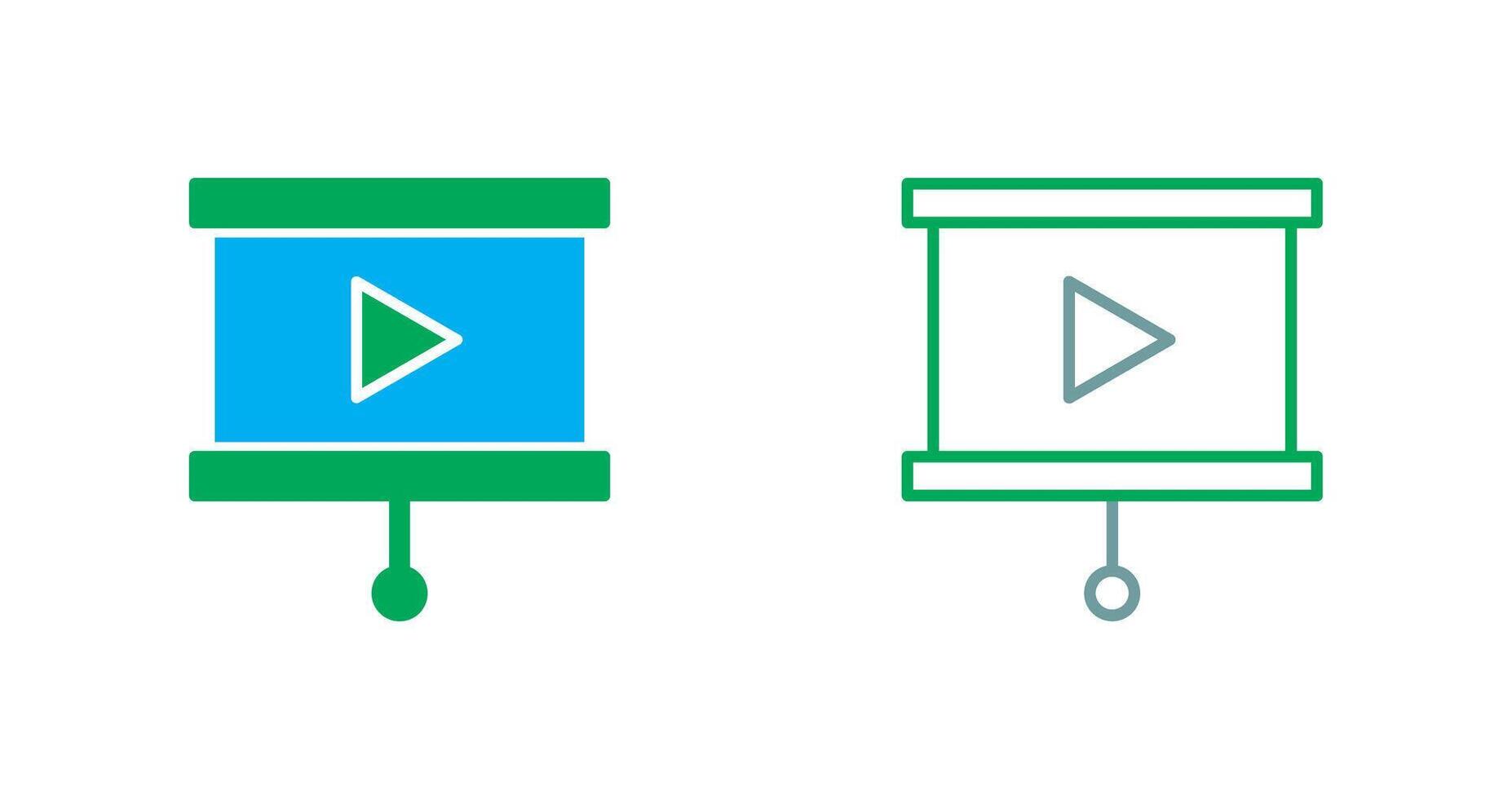 Slideshow Icon Design vector