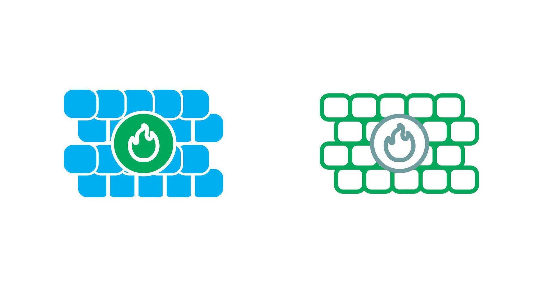FireWall Icon Design vector