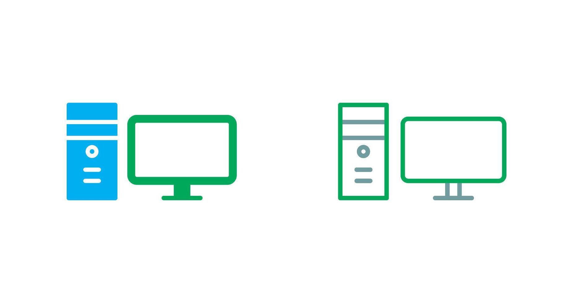 Desktop Icon Design vector